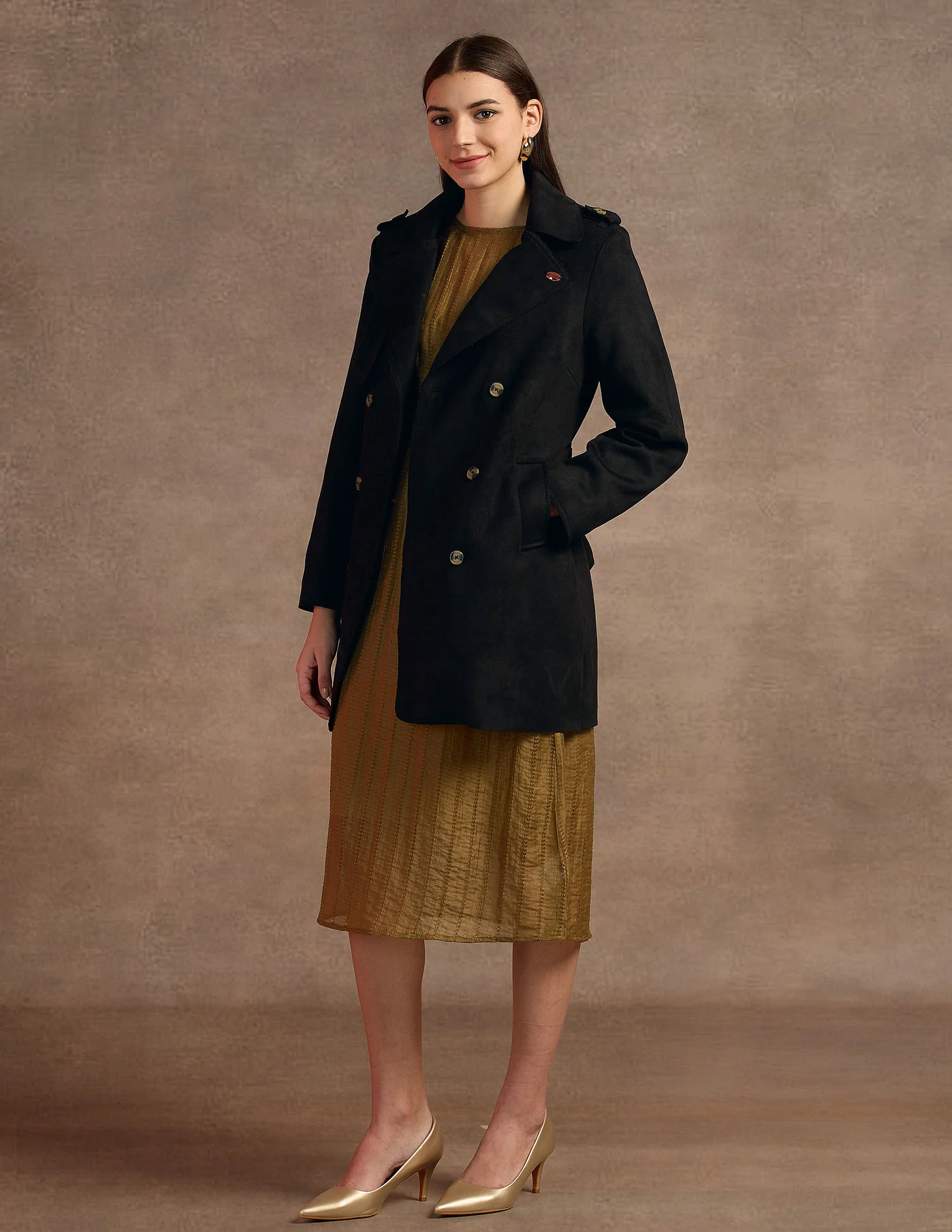 Longline Lapel Collar Jacket - Image 3