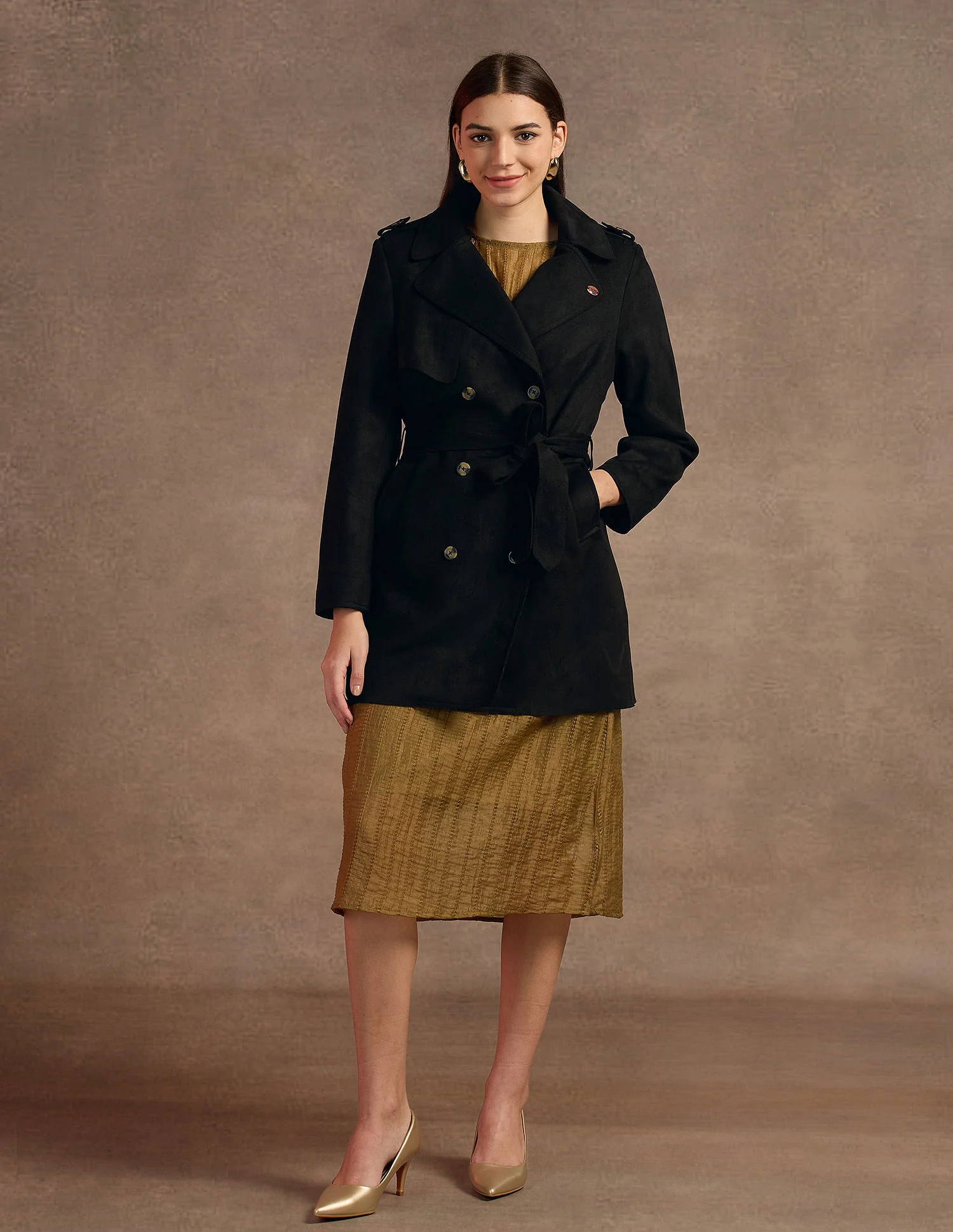 Longline Lapel Collar Jacket - Image 6