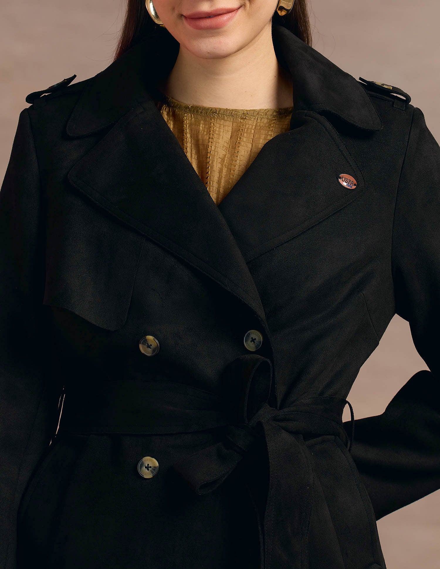 Longline Lapel Collar Jacket - Image 7