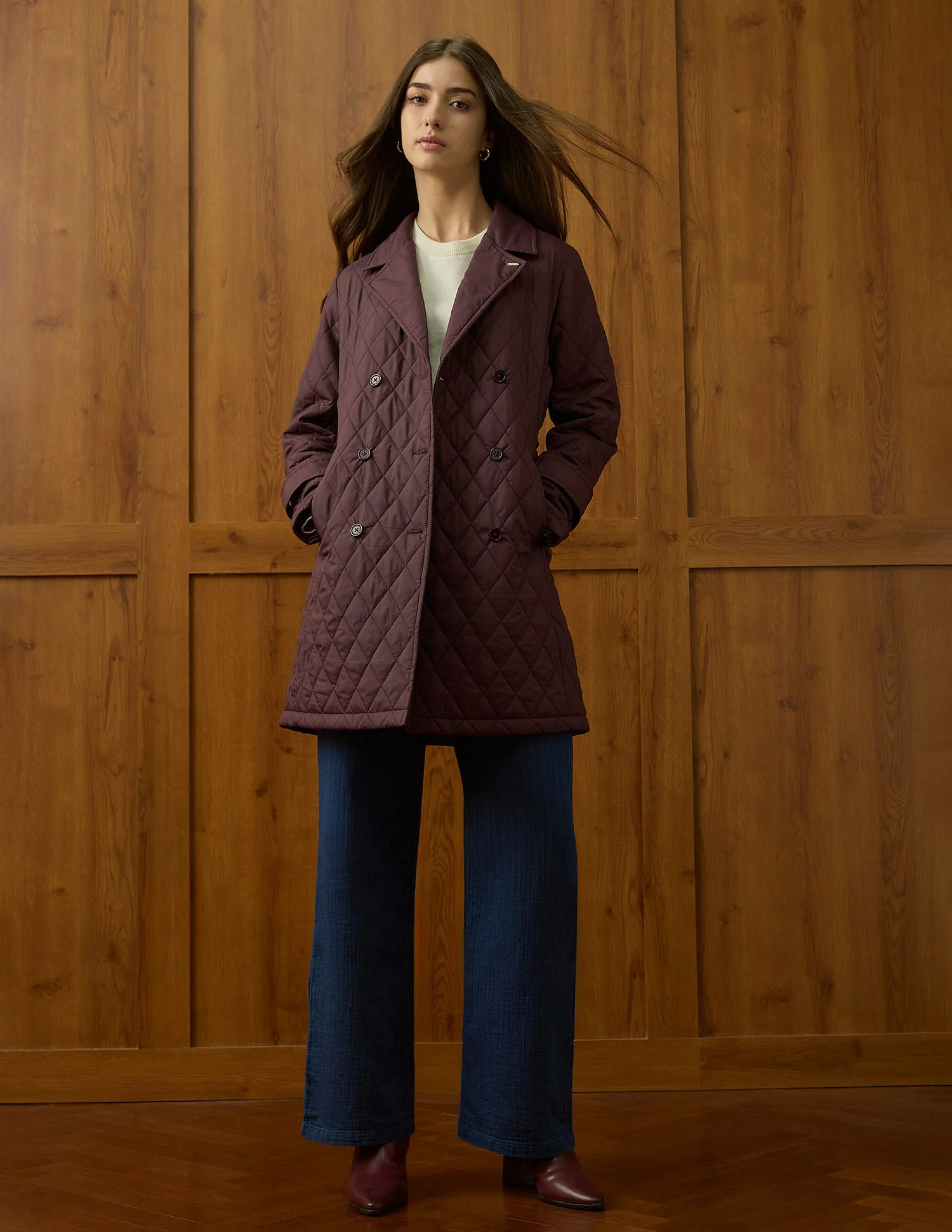 Longline Quilted Jacket - Image 3