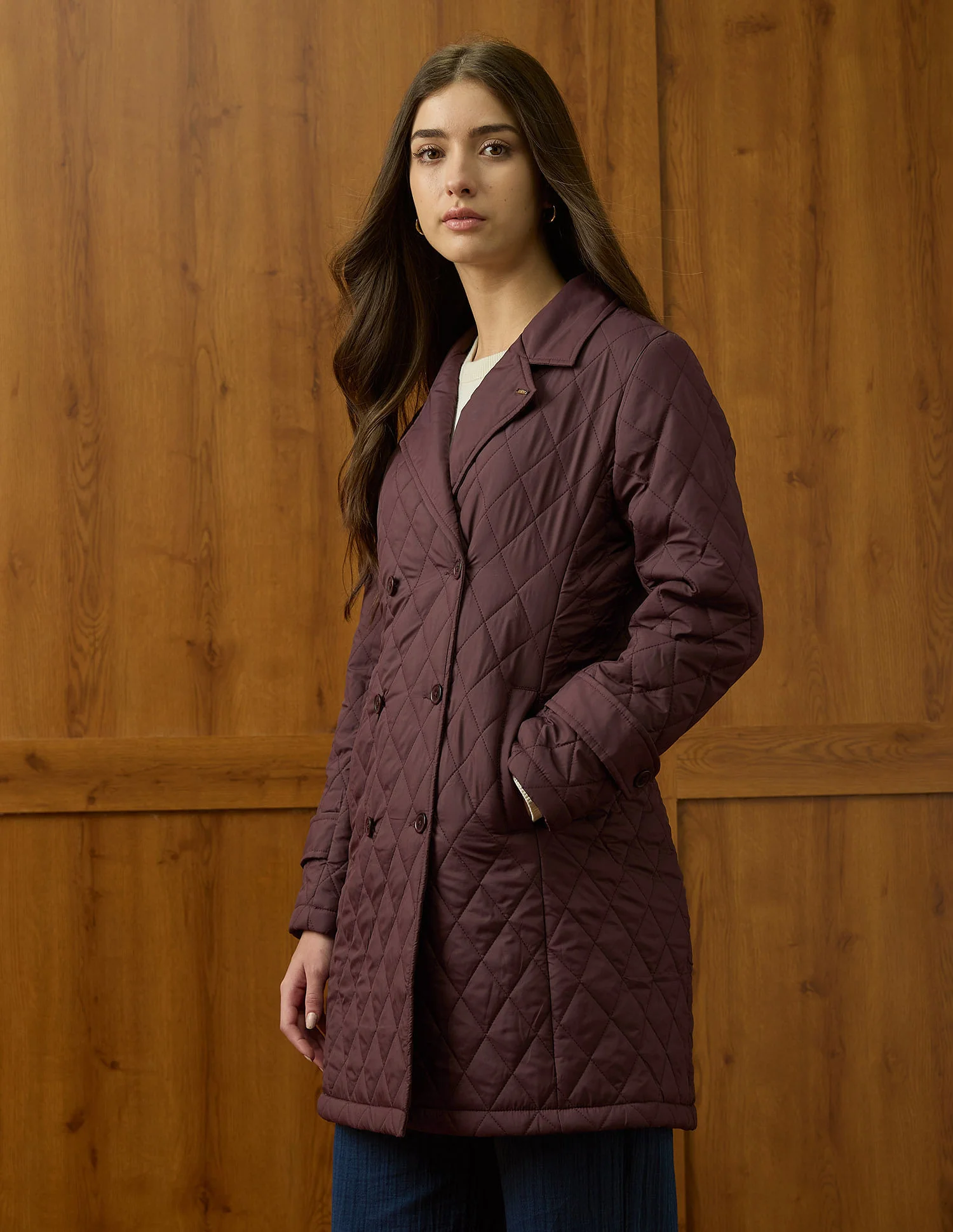 Longline Quilted Jacket - Image 4