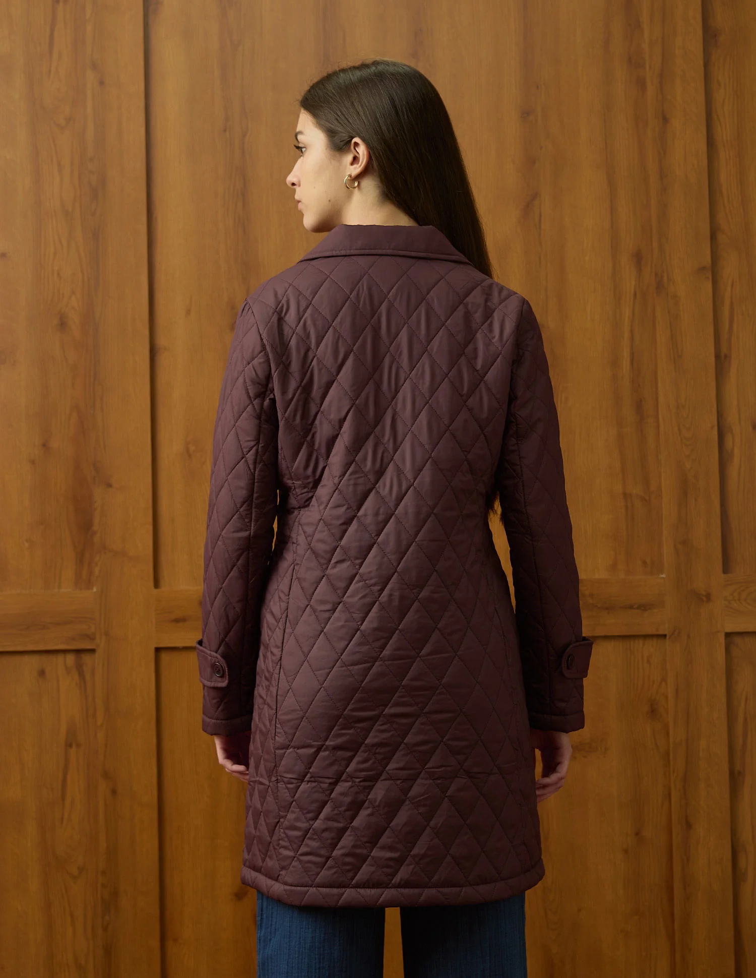 Longline Quilted Jacket - Image 5
