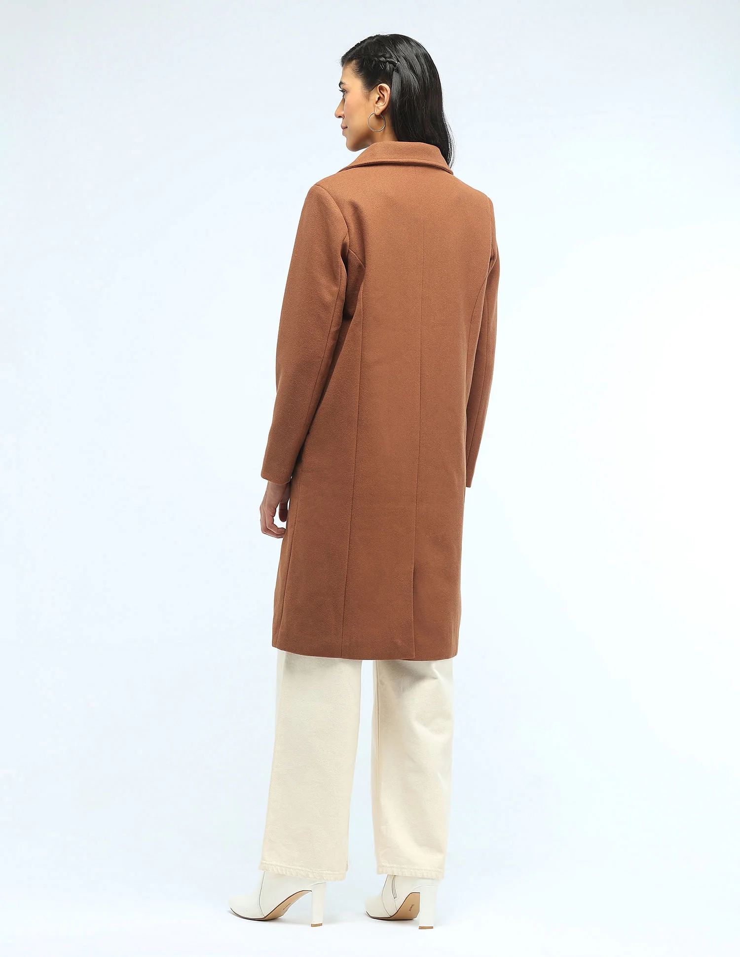 Longline Solid Felt Jacket - Image 5