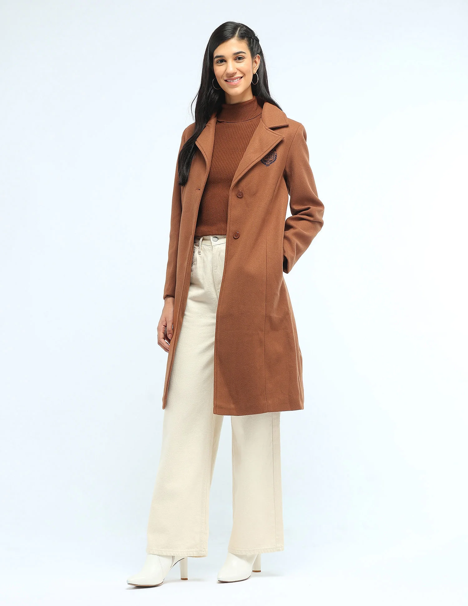 Longline Solid Felt Jacket - Image 6