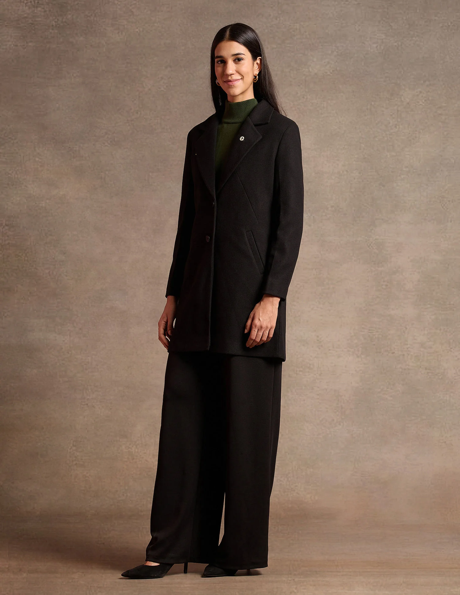 Longline Solid Felt Jacket - Image 4