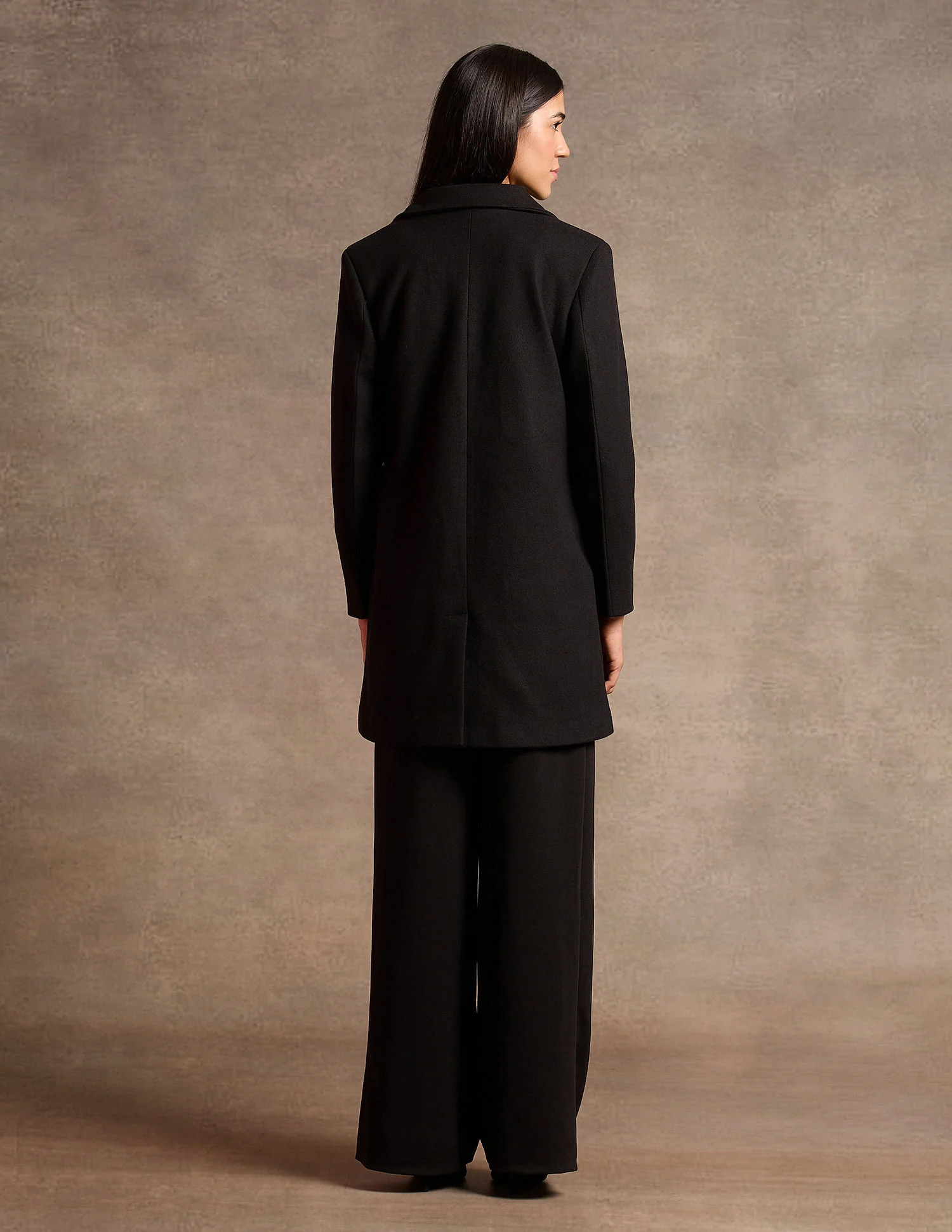 Longline Solid Felt Jacket - Image 5