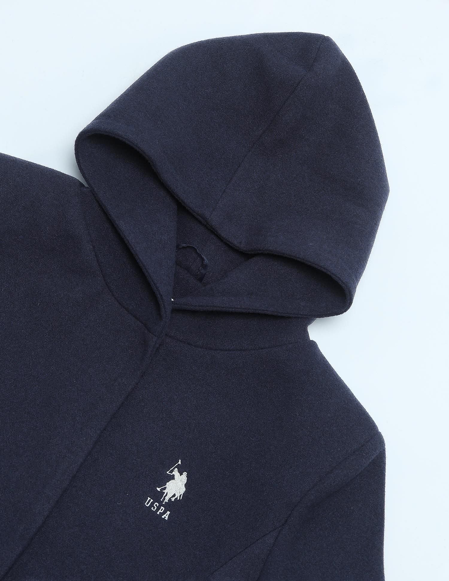 Longline Solid Hooded Jacket - Image 2