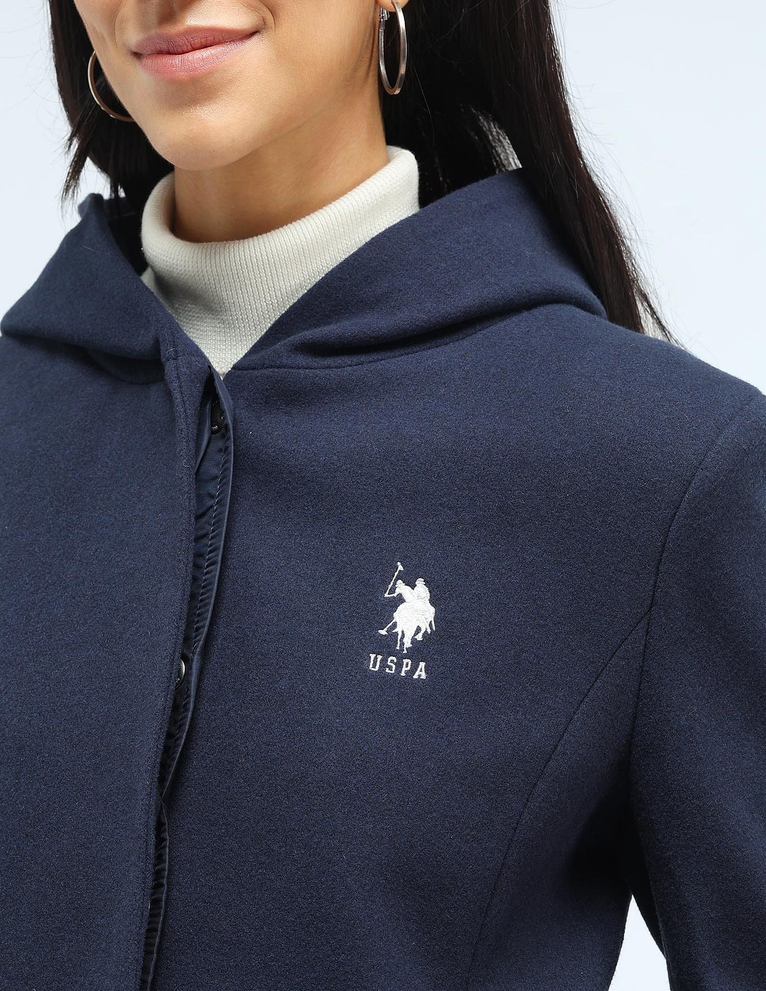 Longline Solid Hooded Jacket - Image 7