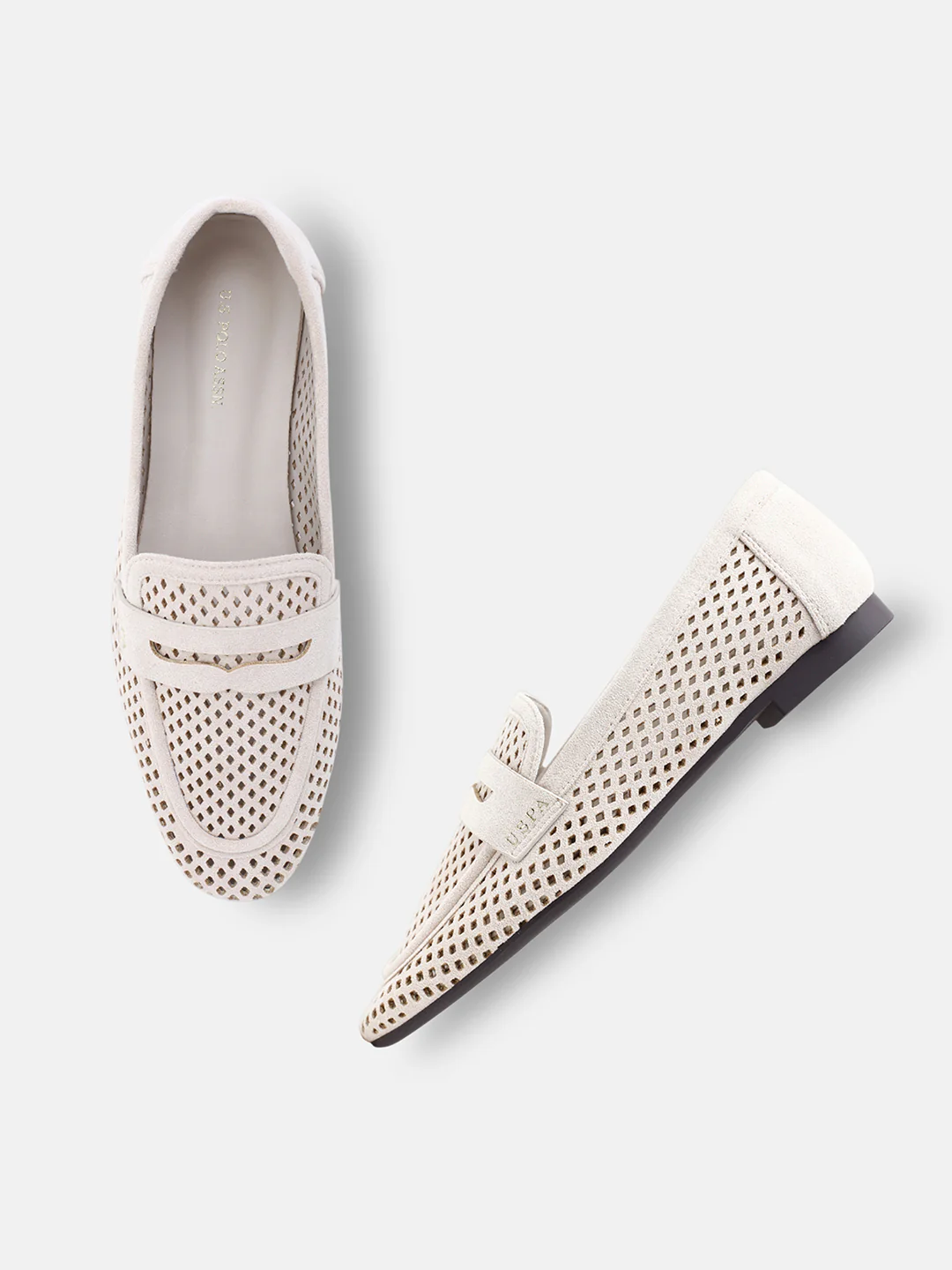 Mesh Textured Outsole Avenoir Loafers - Image 2