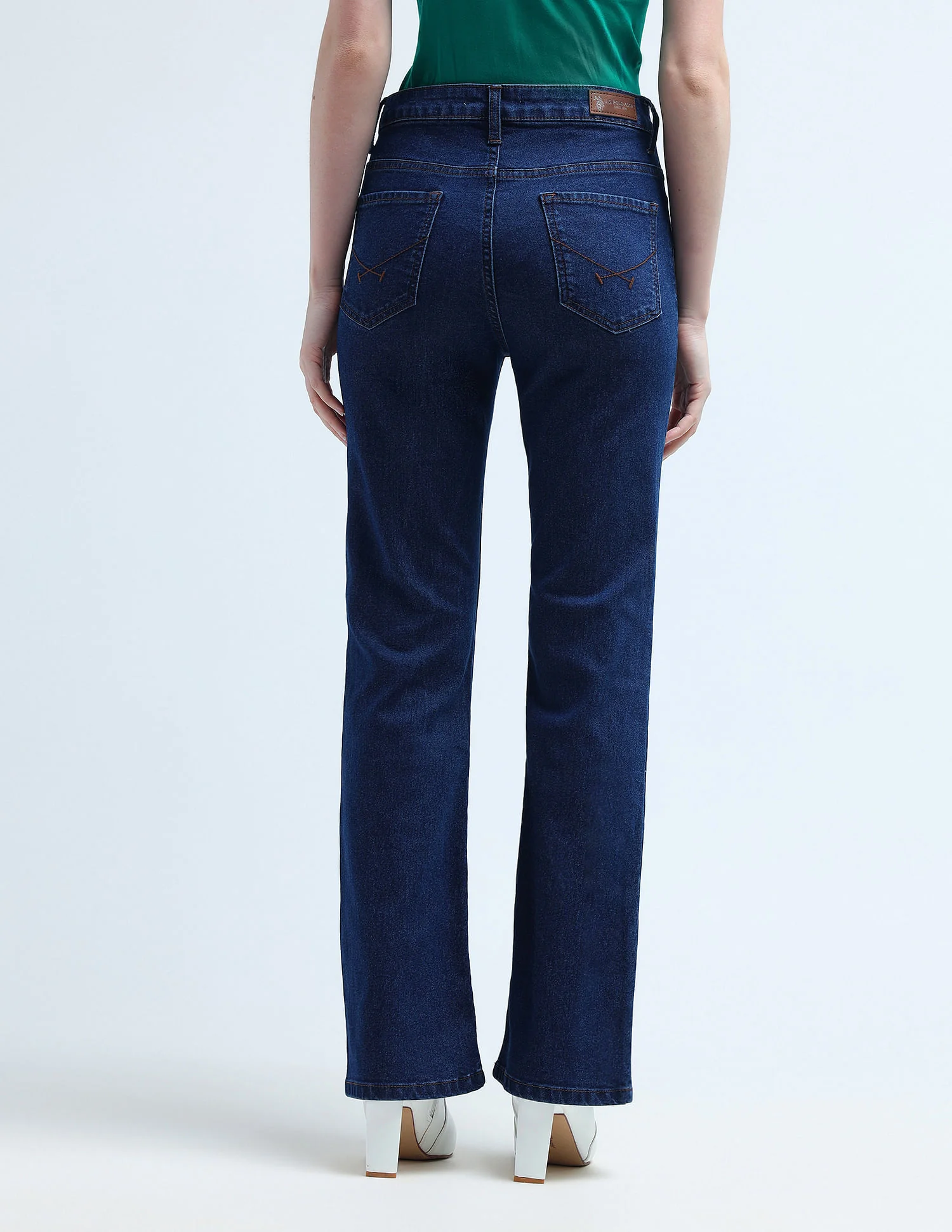 Mid Rise Boot Cut Jeans - Image 5