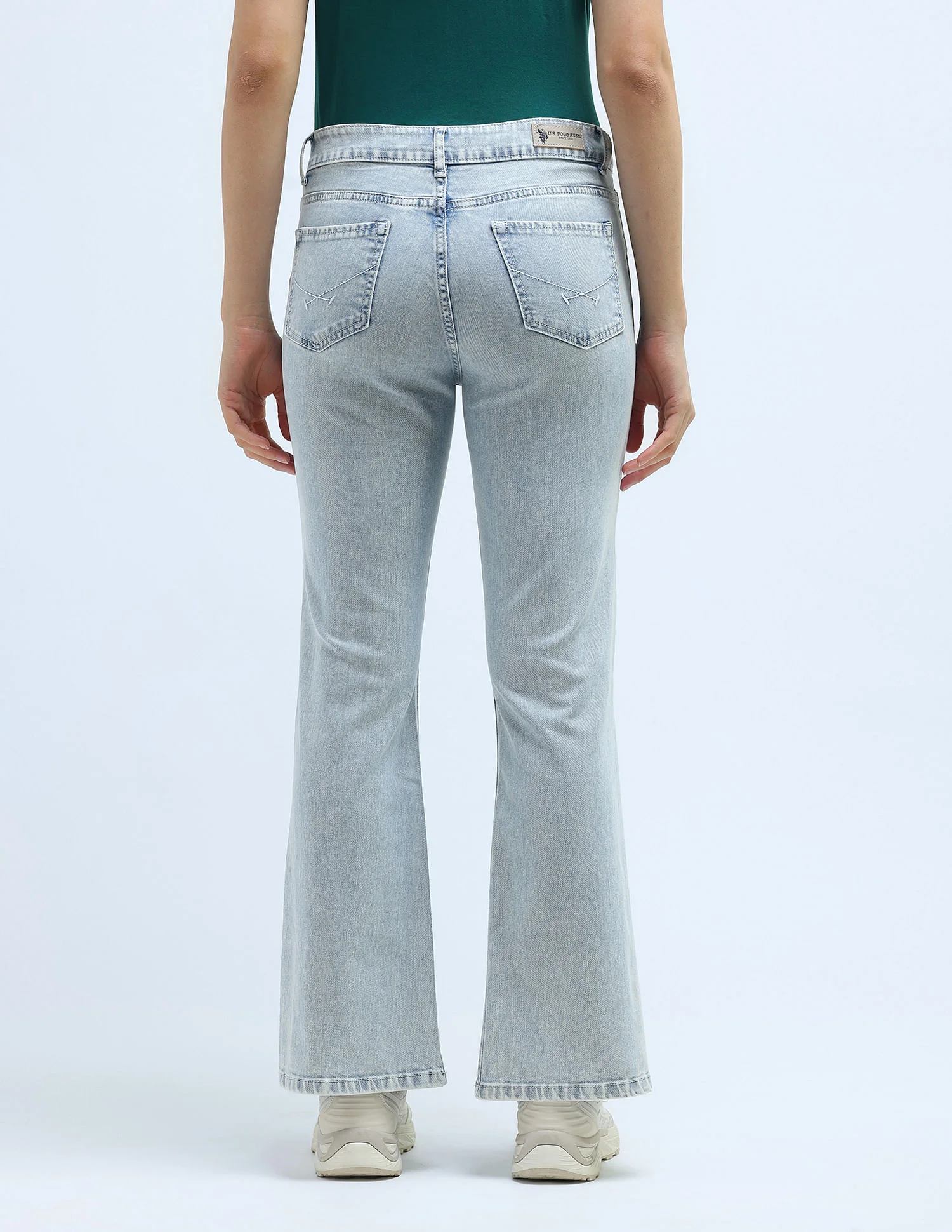 Mid Rise Boot Cut Jeans - Image 5