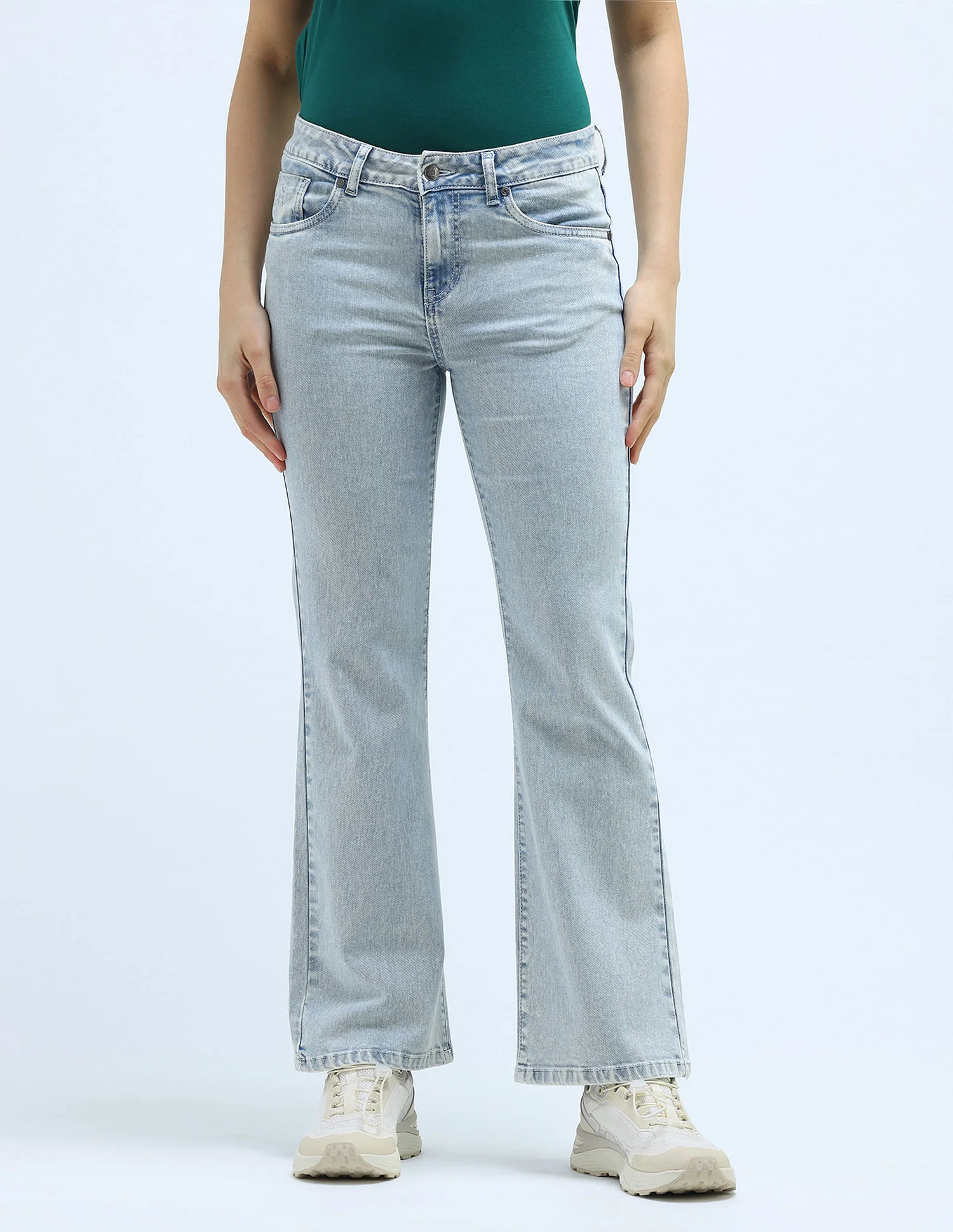 Mid Rise Boot Cut Jeans - Image 6