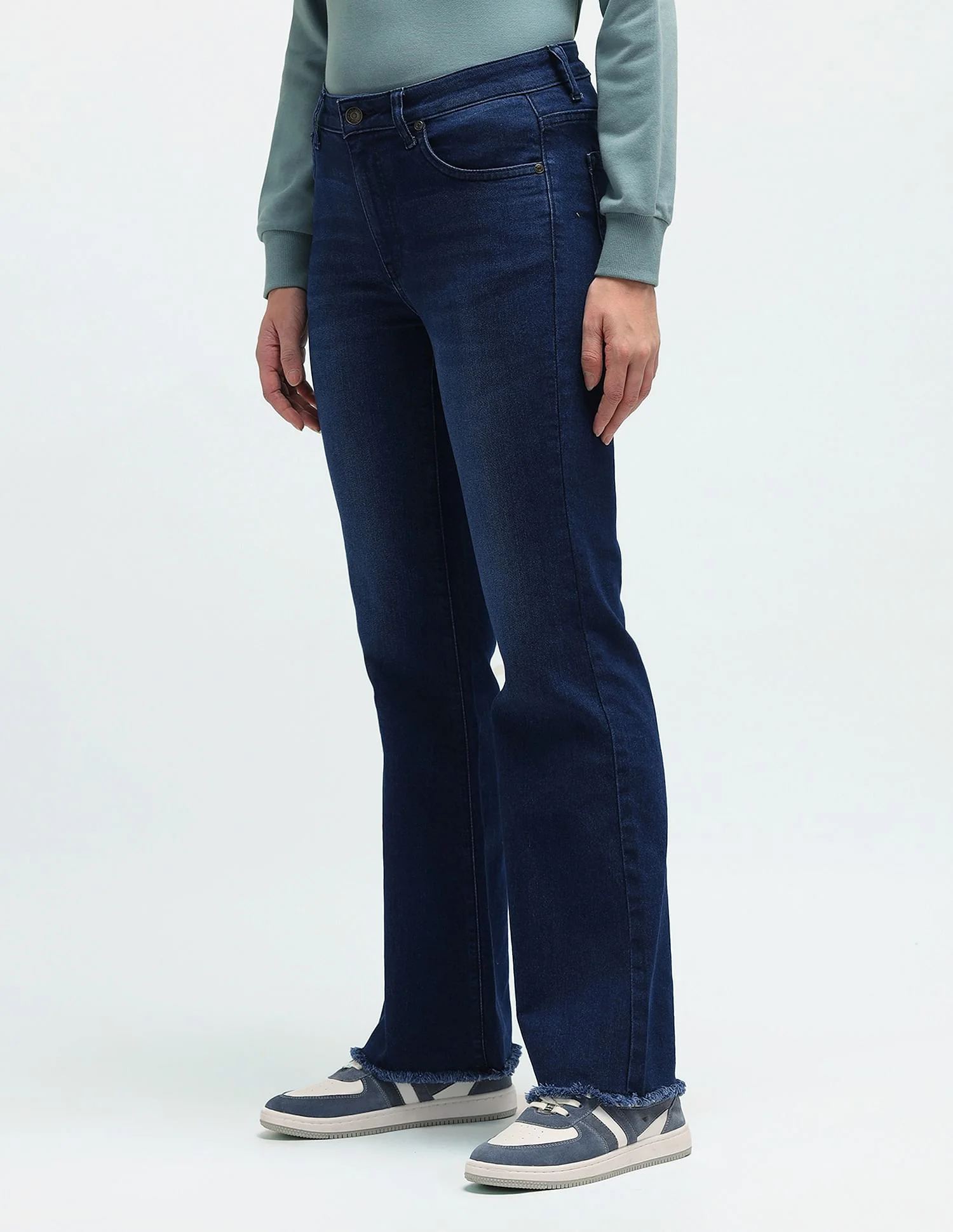 Mid Rise Bootcut Jeans - Image 4