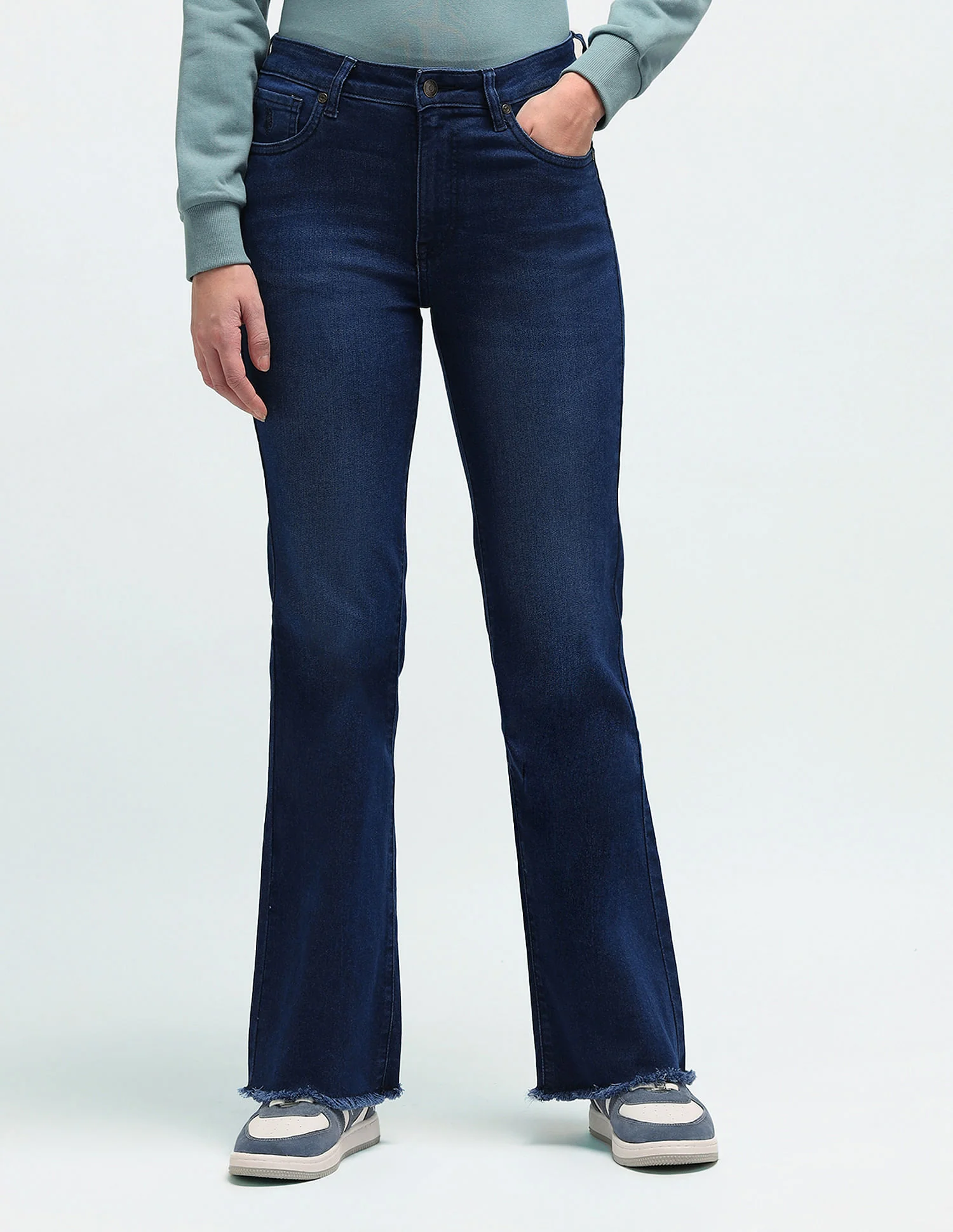 Mid Rise Bootcut Jeans - Image 6