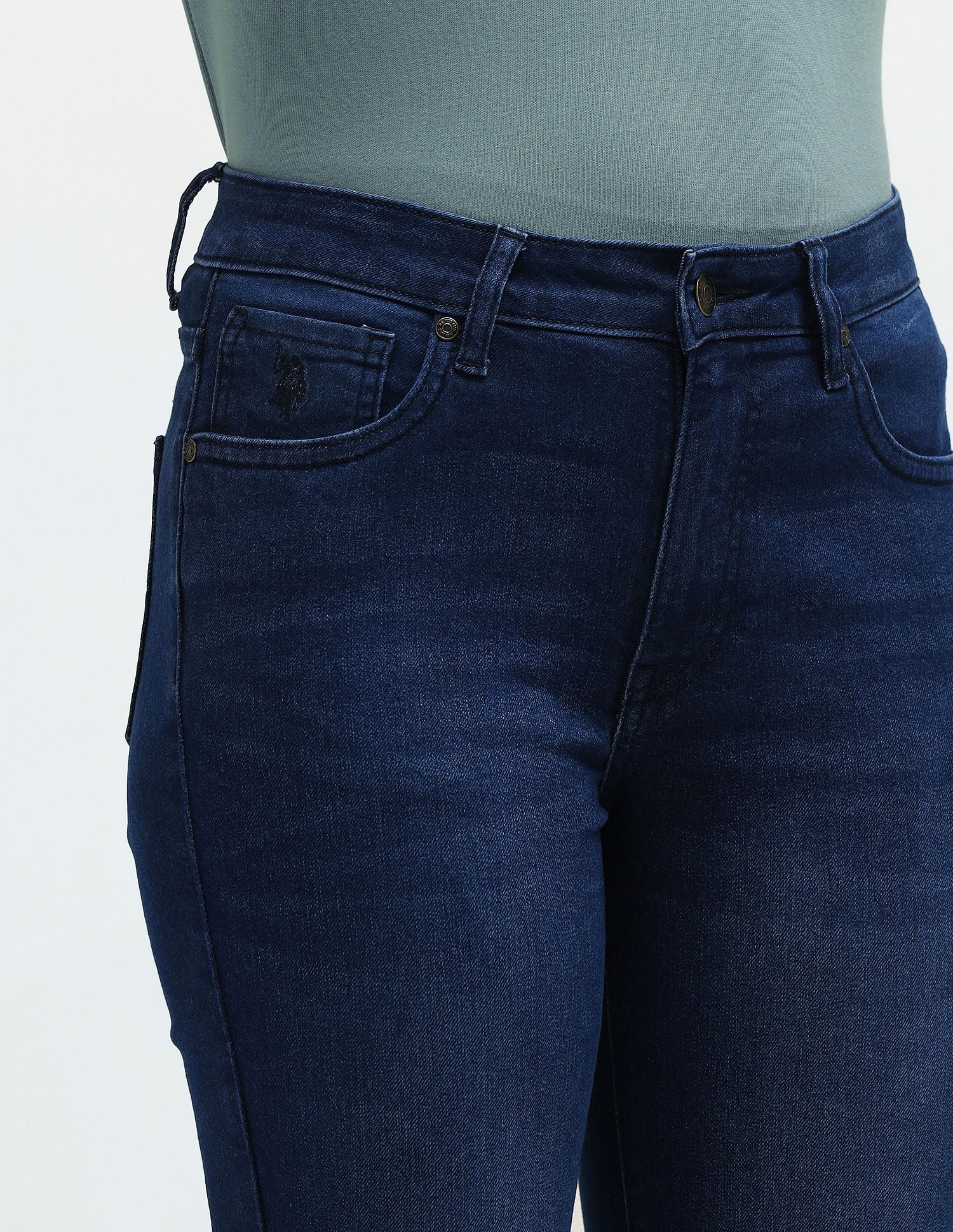 Mid Rise Bootcut Jeans - Image 7