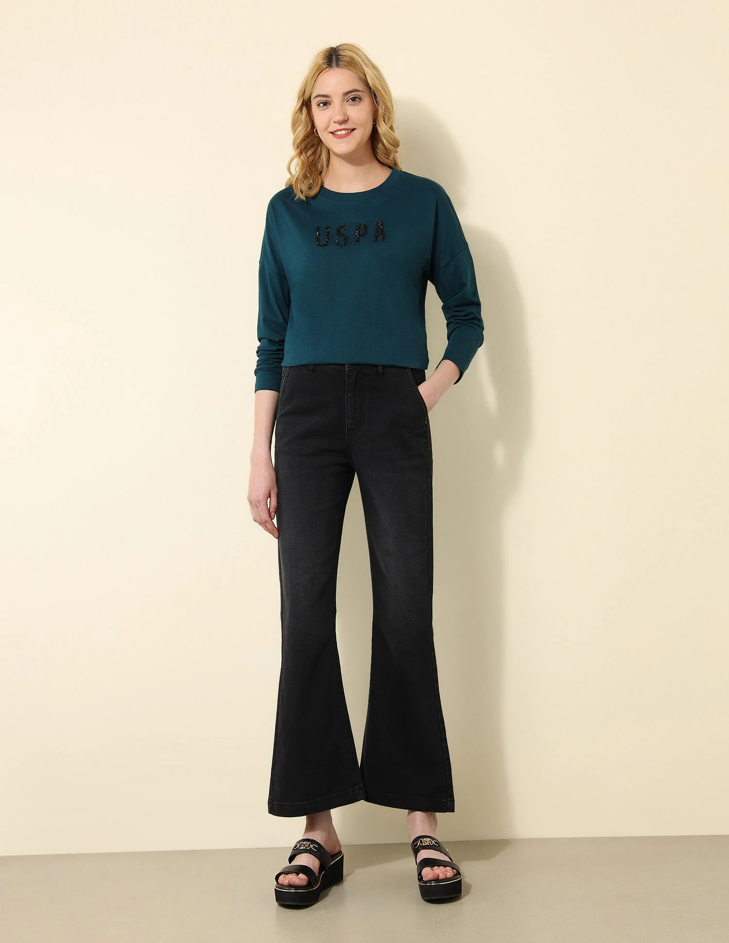 Oversized Fit Brand Printed T-Shirt - Image 3