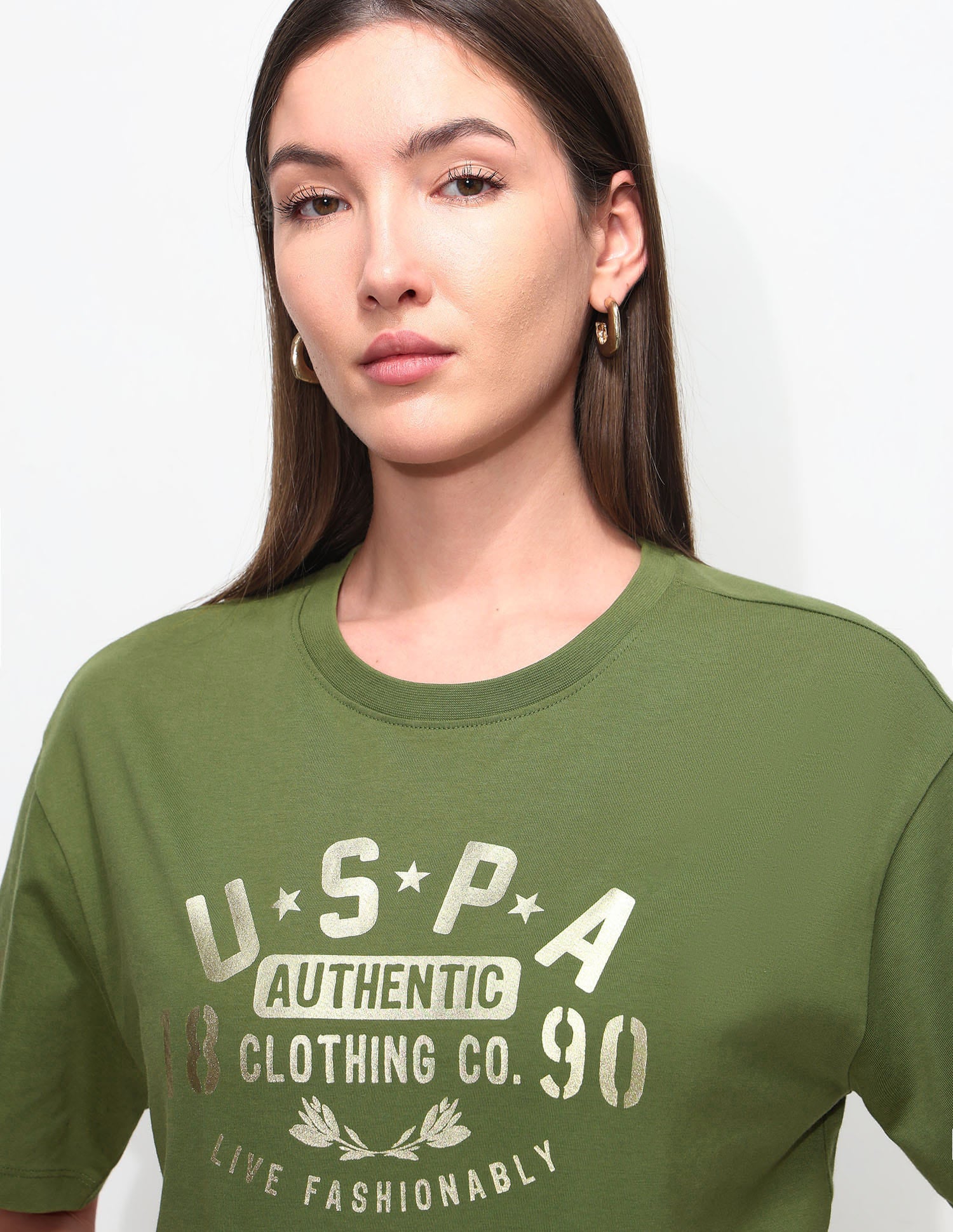 Oversized Fit Brand Printed T-Shirt - Image 7