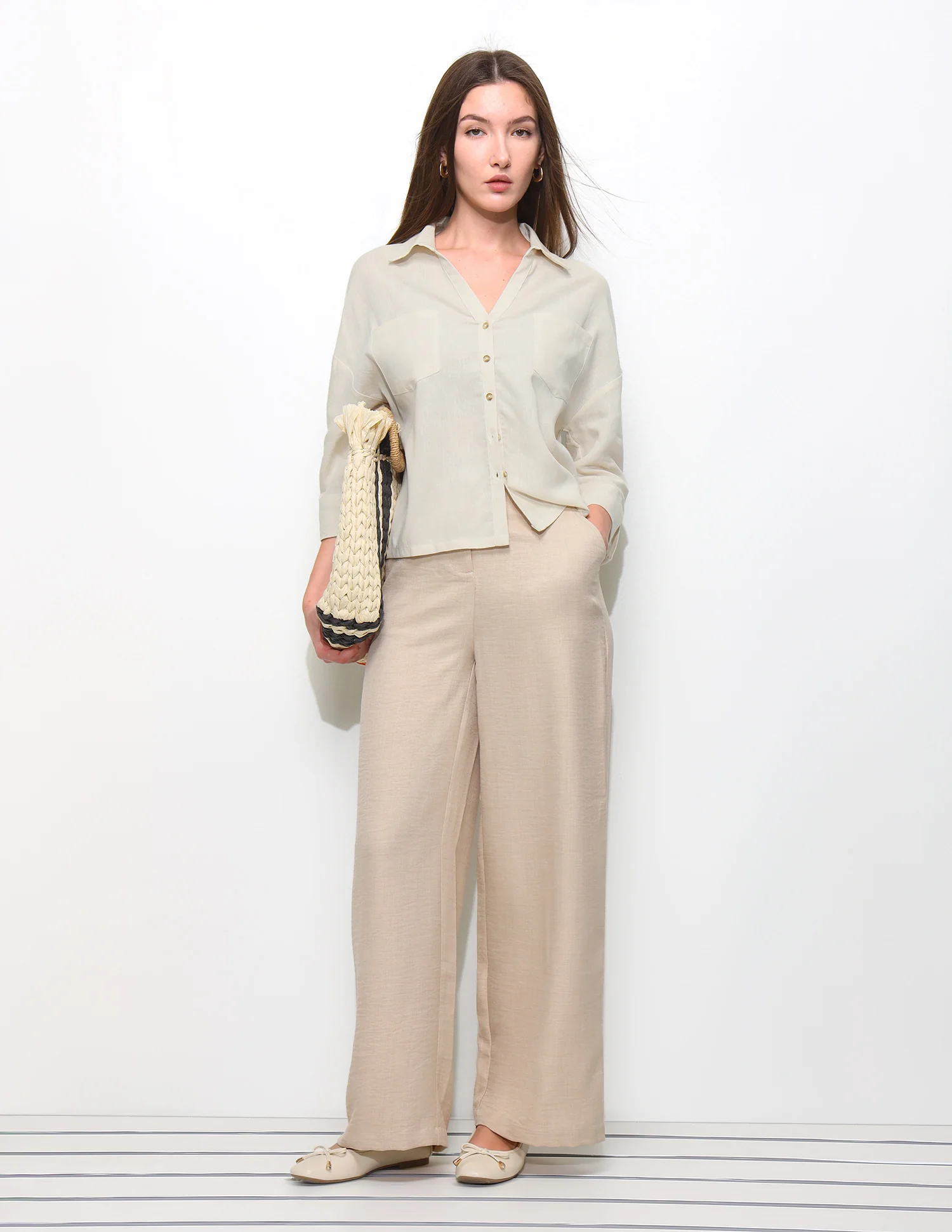 Oversized Fit Drop Shoulder Shirt - Image 3
