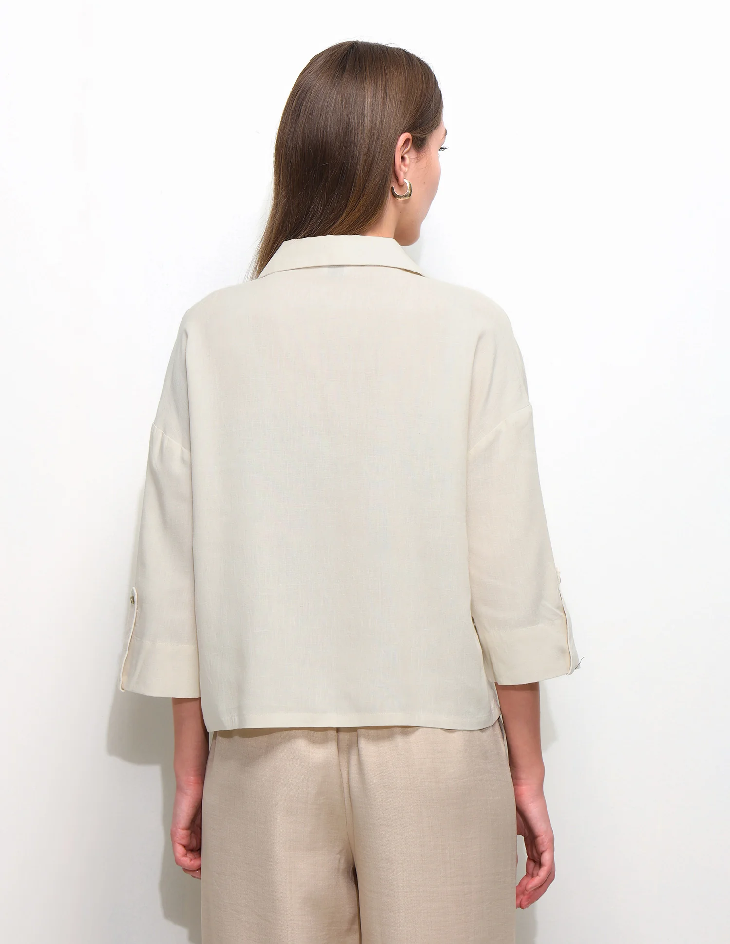 Oversized Fit Drop Shoulder Shirt - Image 5