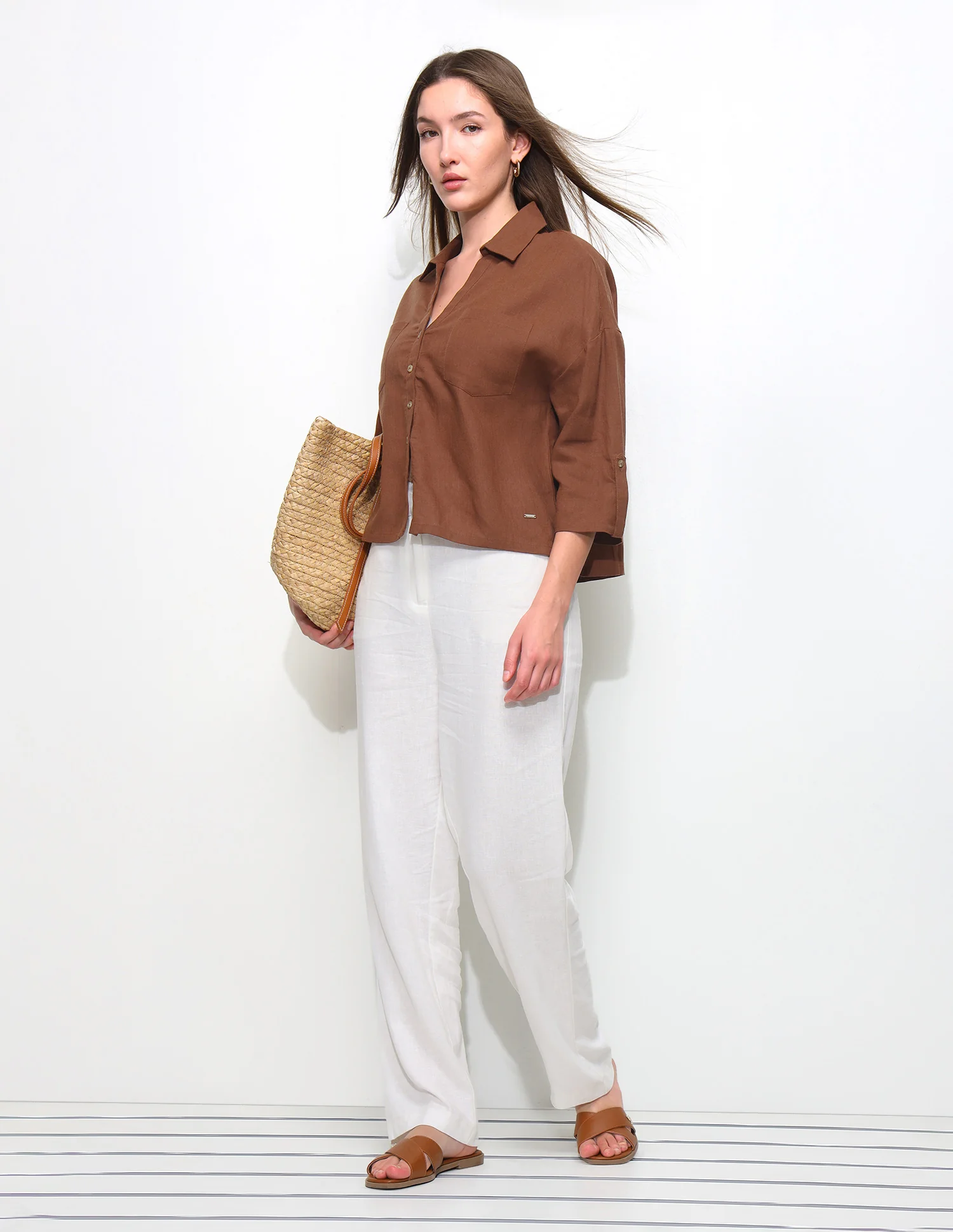 Oversized Fit Drop Shoulder Shirt - Image 3
