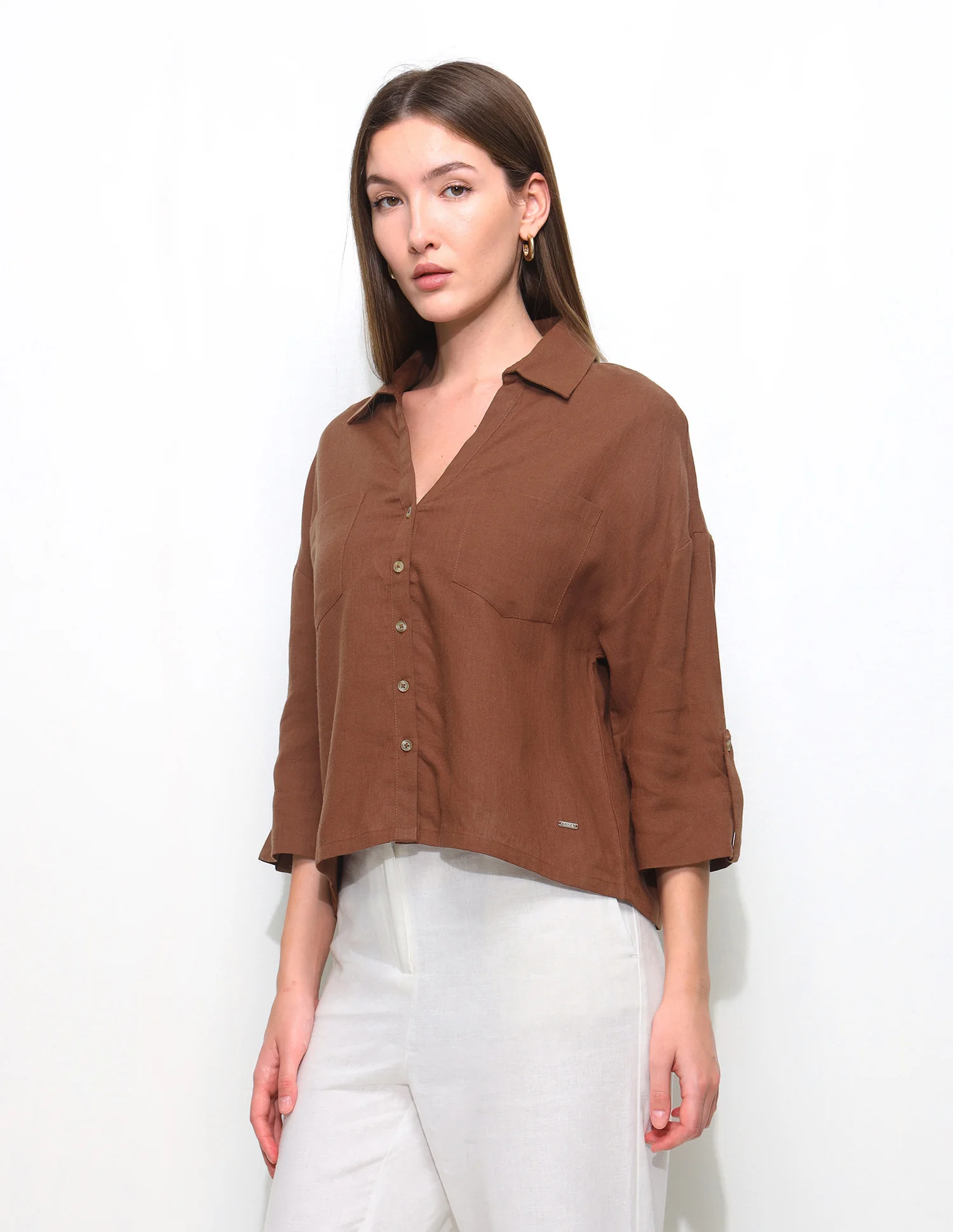 Oversized Fit Drop Shoulder Shirt - Image 4