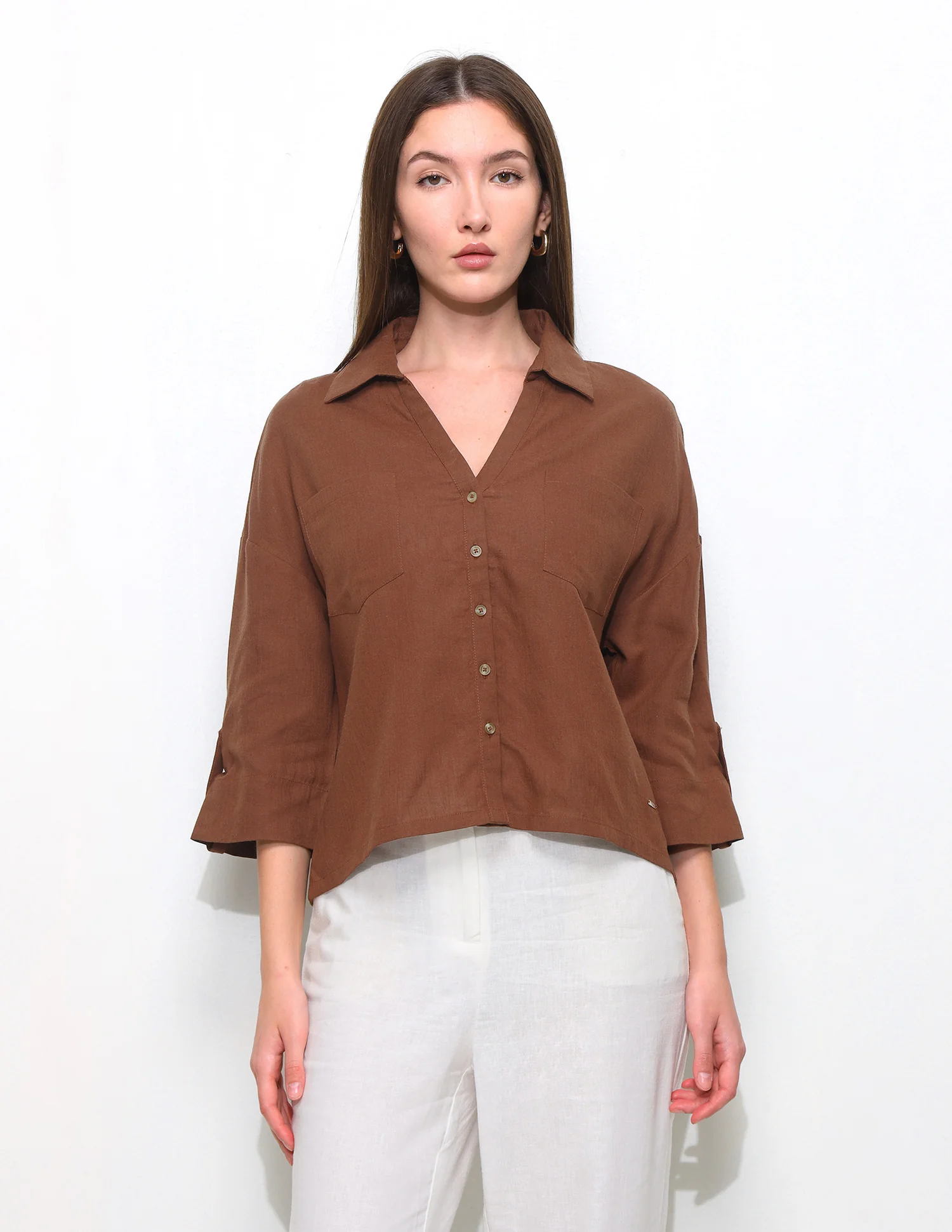 Oversized Fit Drop Shoulder Shirt - Image 6