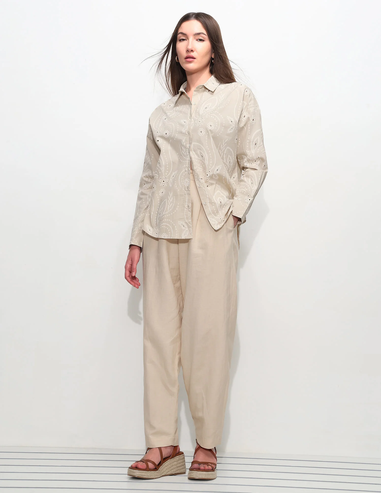 Oversized Fit Floral Shirt - Image 3