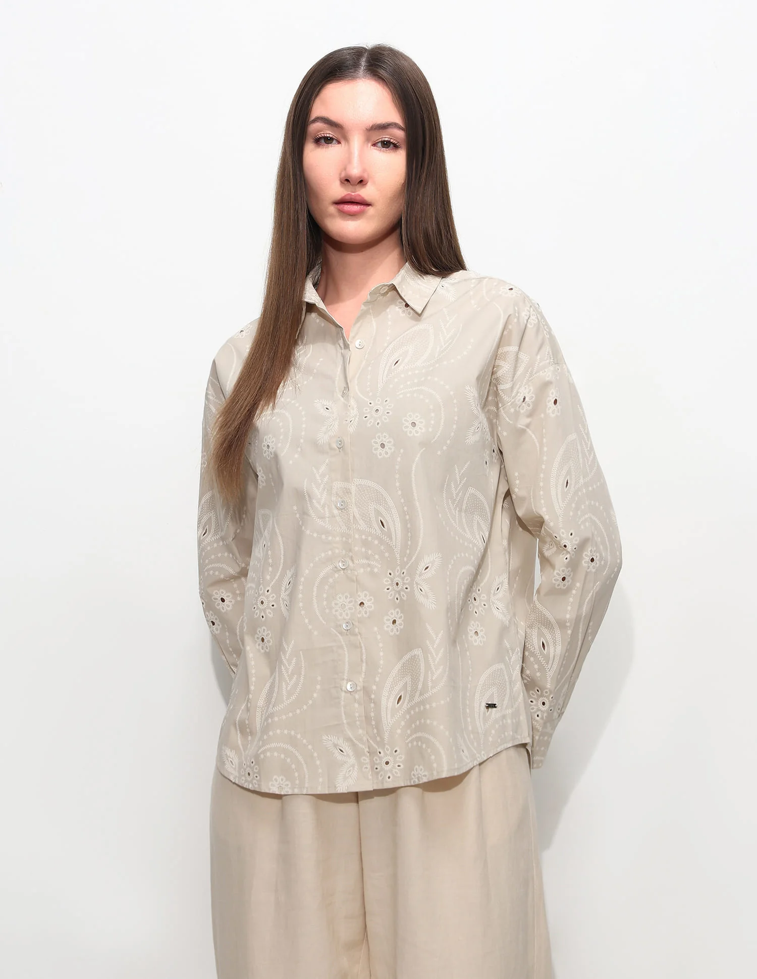 Oversized Fit Floral Shirt - Image 6