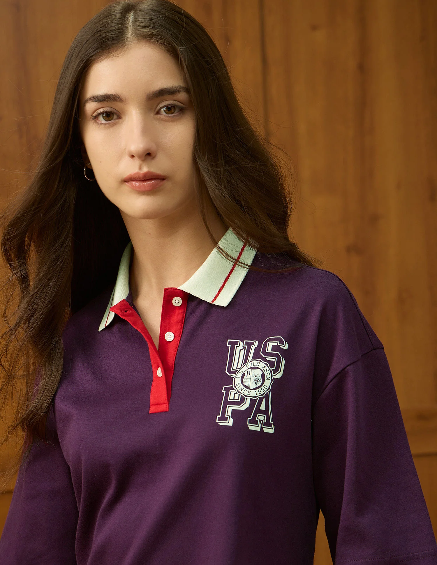 Oversized Fit Solid Polo Shirt - Image 7