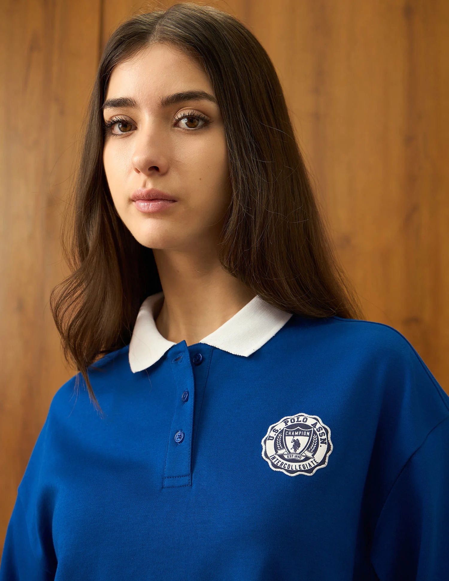 Oversized Fit Solid Polo Shirt - Image 7
