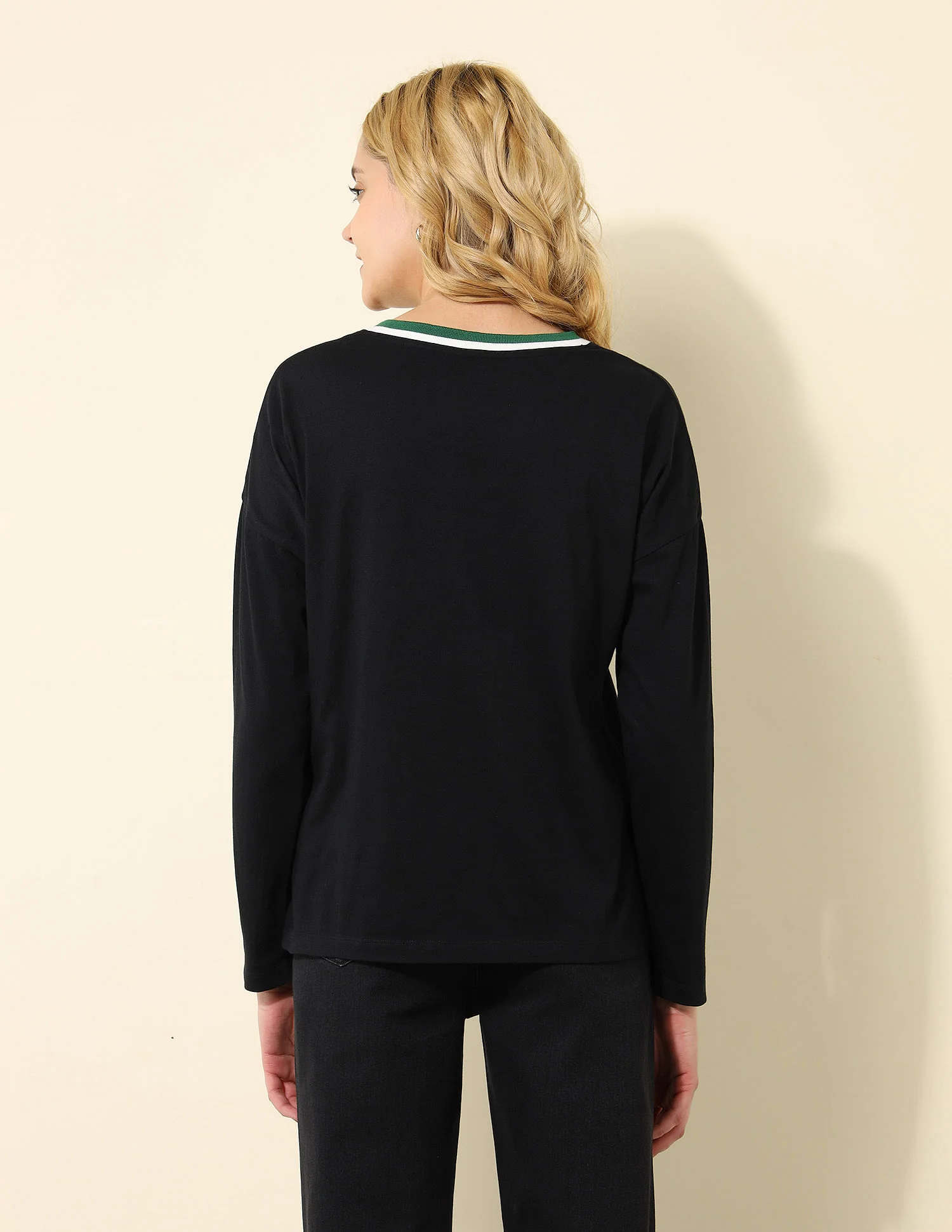 Oversized Fit Solid T-Shirt - Image 5
