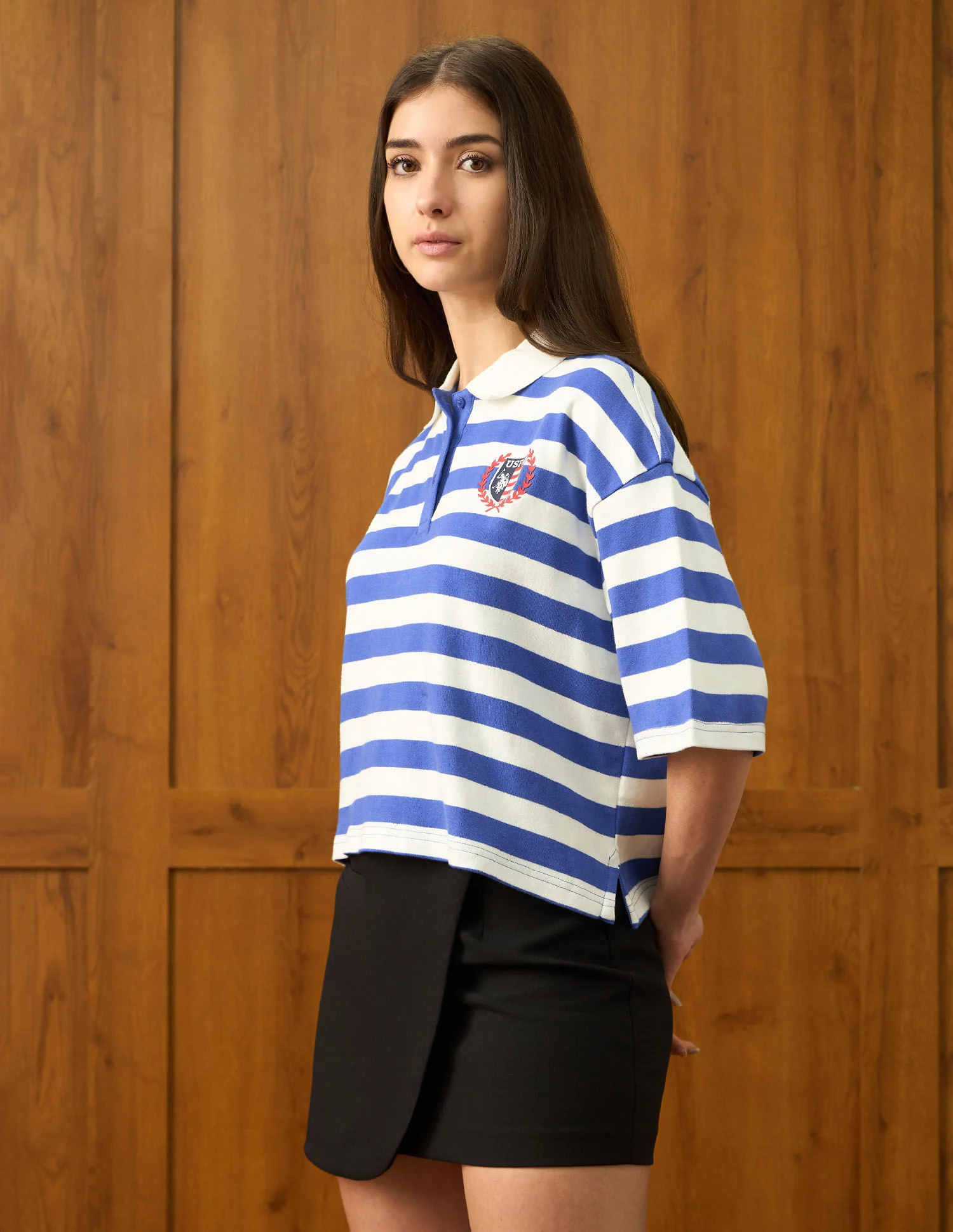 Oversized Horizontal Striped Top - Image 4
