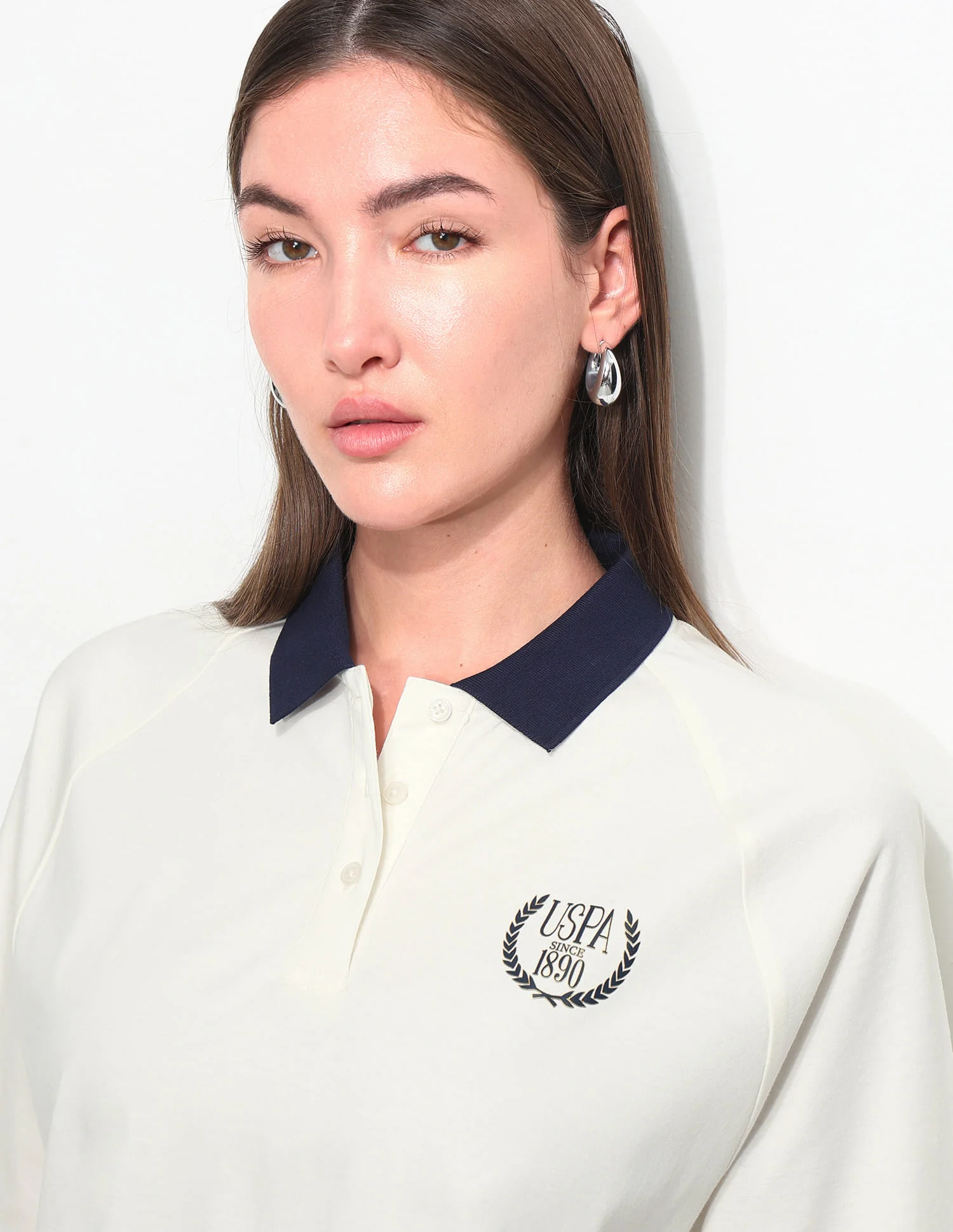Oversized Solid Polo Shirt - Image 8