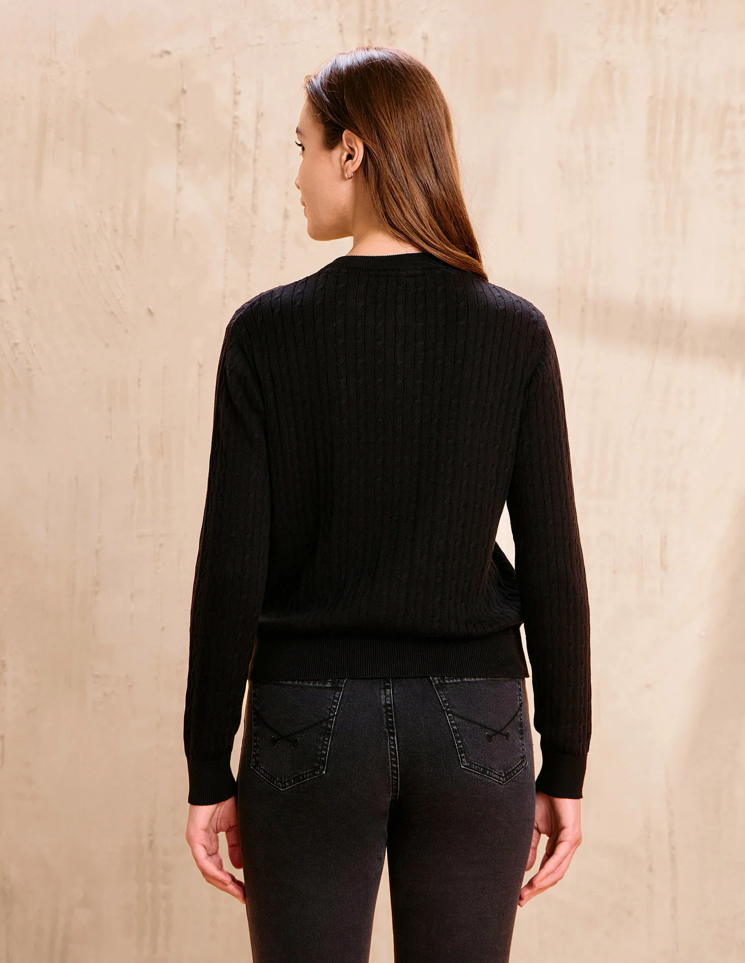 Cable Knit Regular Fit Sweater - Image 5
