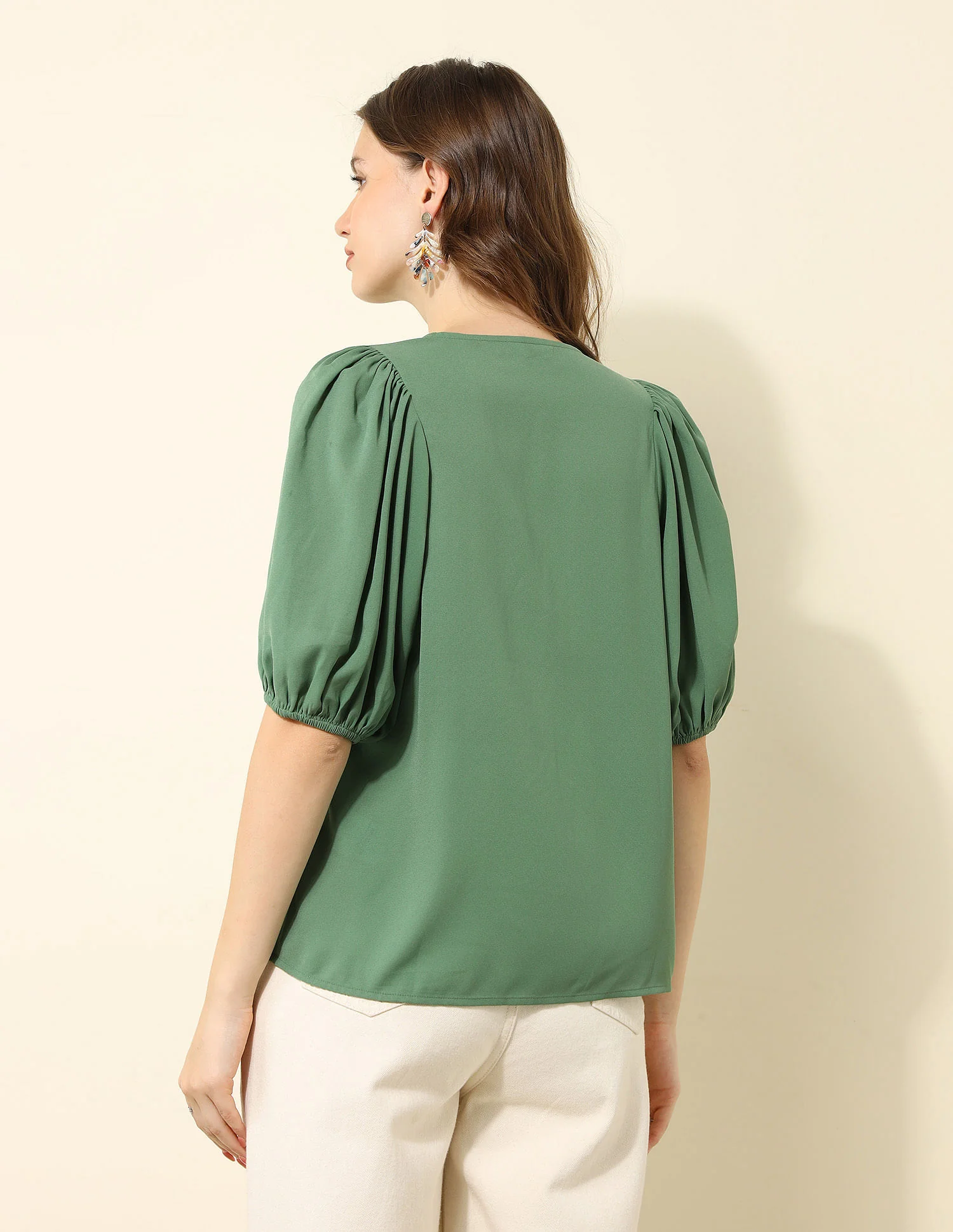 Pintucked Regular Fit Top - Image 5