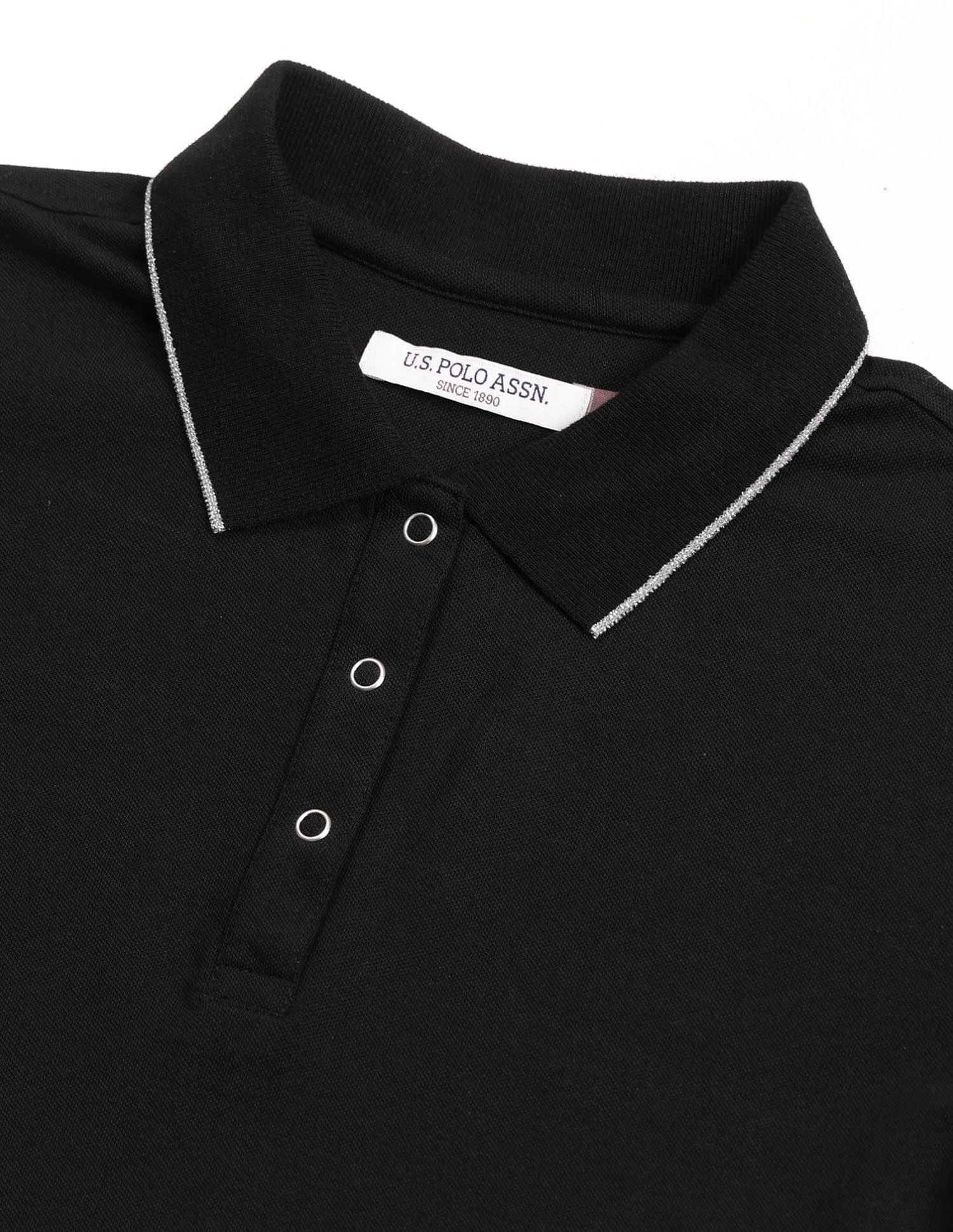 Polo Collar Cotton Tshirt With Full Sleeves - Image 8