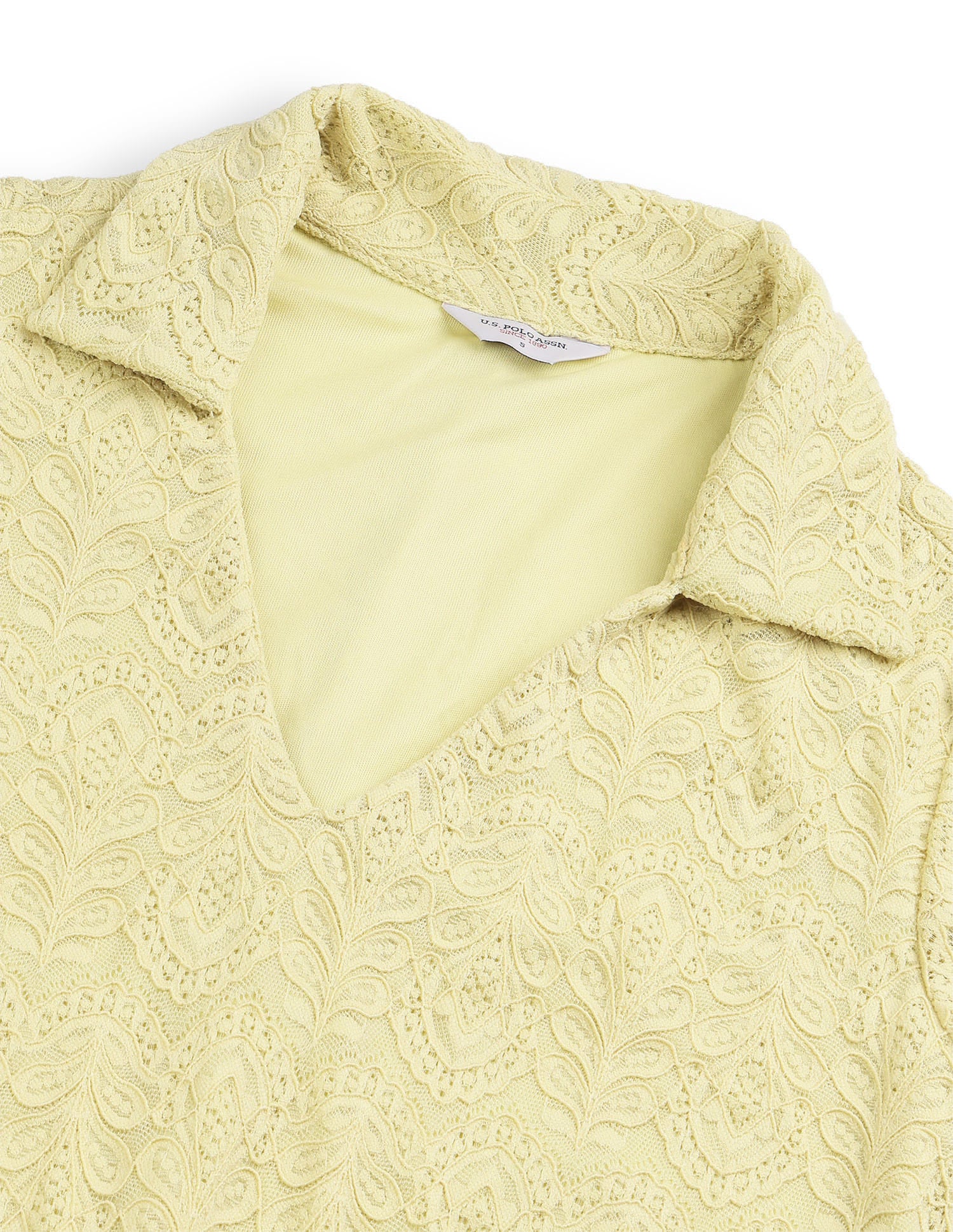 Polo Collar Lace Dress - Image 8