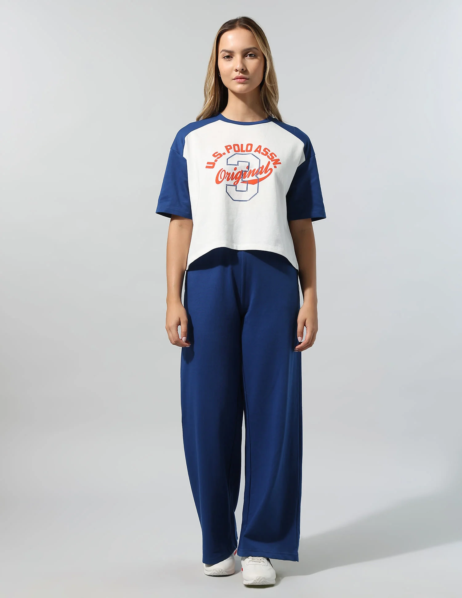 Polo Collar T-Shirt With Wide Leg Pants - Image 6