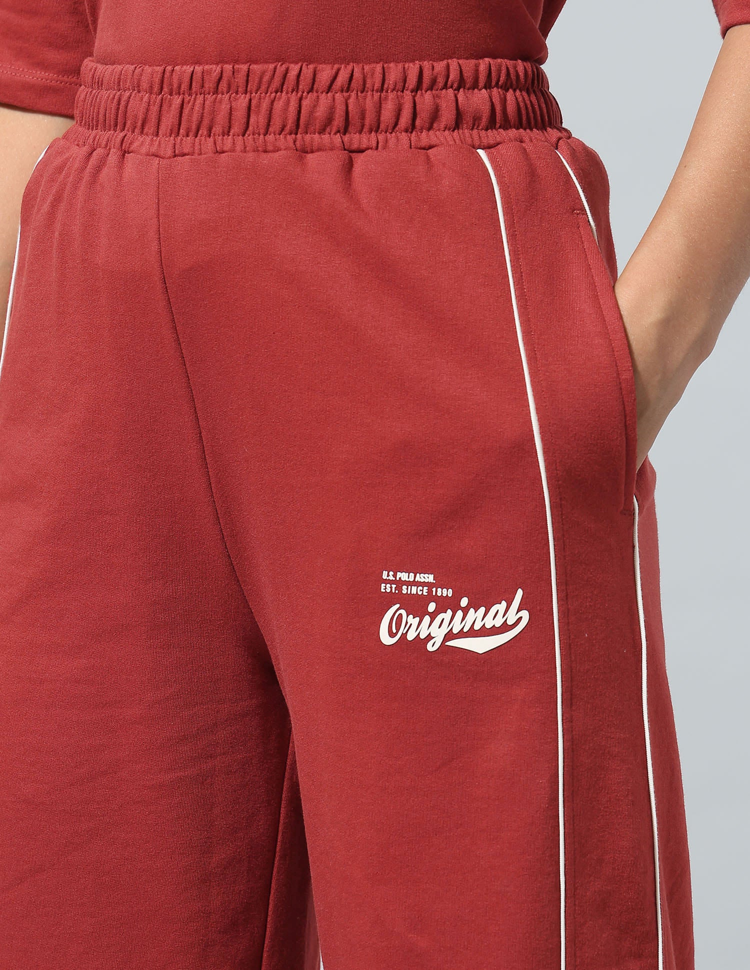 Polo Collar T-Shirt With Wide Leg Pants - Image 8