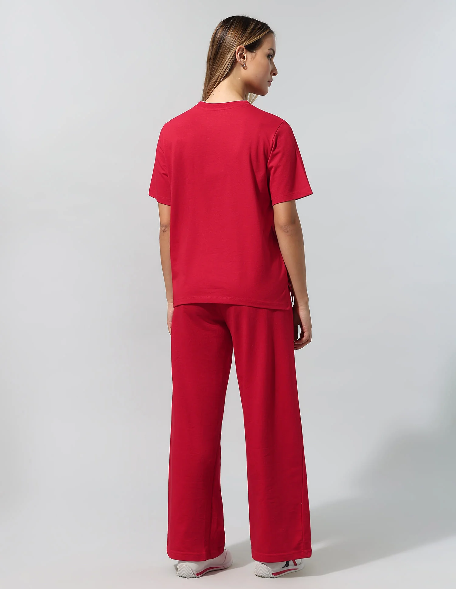Polo Collar T-Shirt With Wide Leg Pants - Image 5