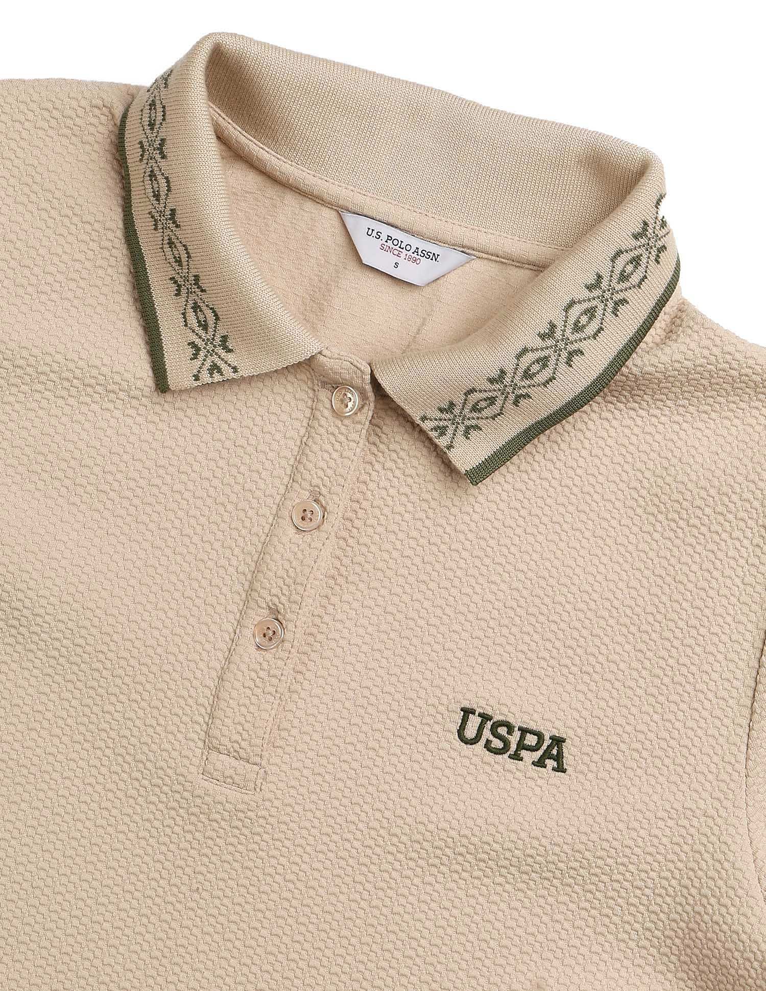 Polo Collar Textured Dress - Image 8