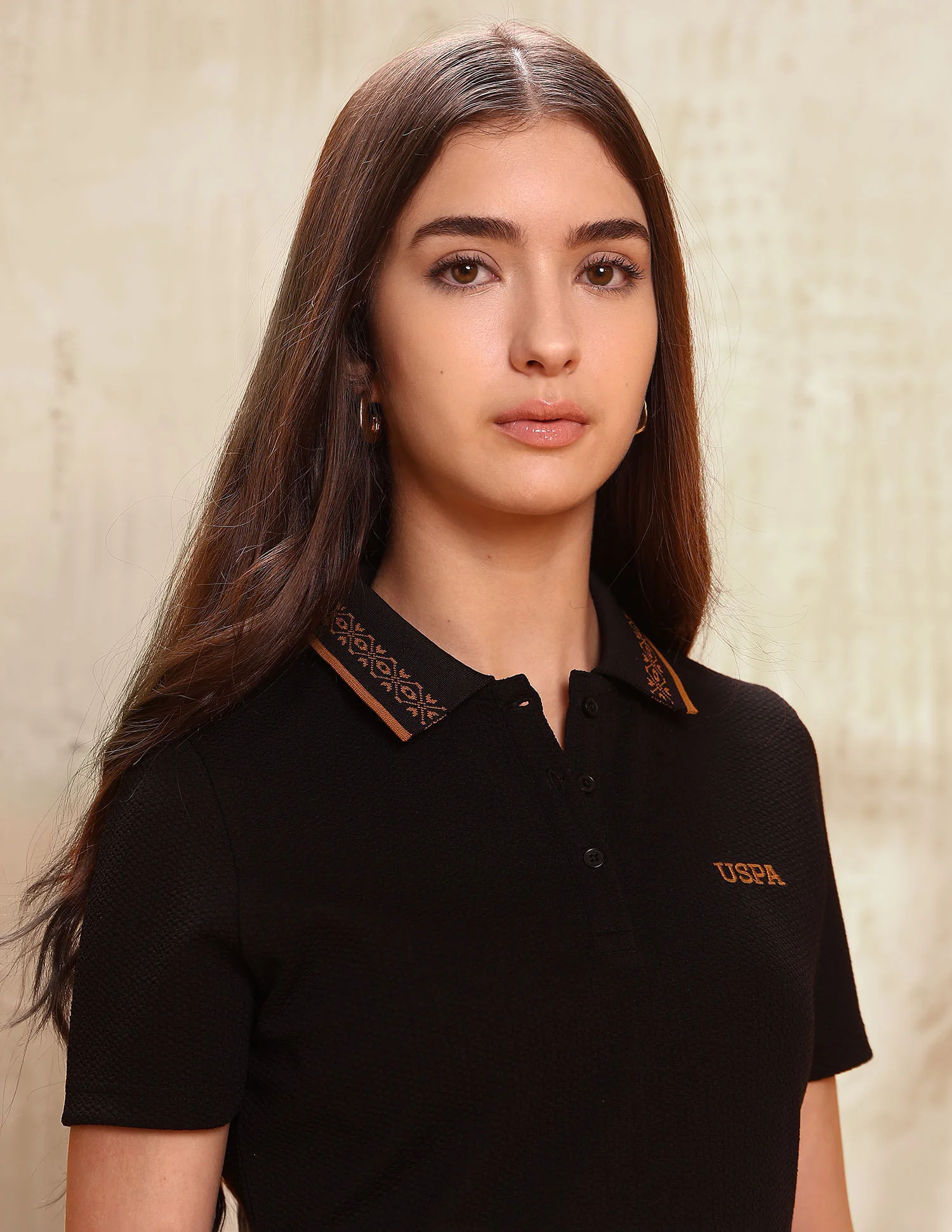Polo Collar Textured Mini Dress - Image 7