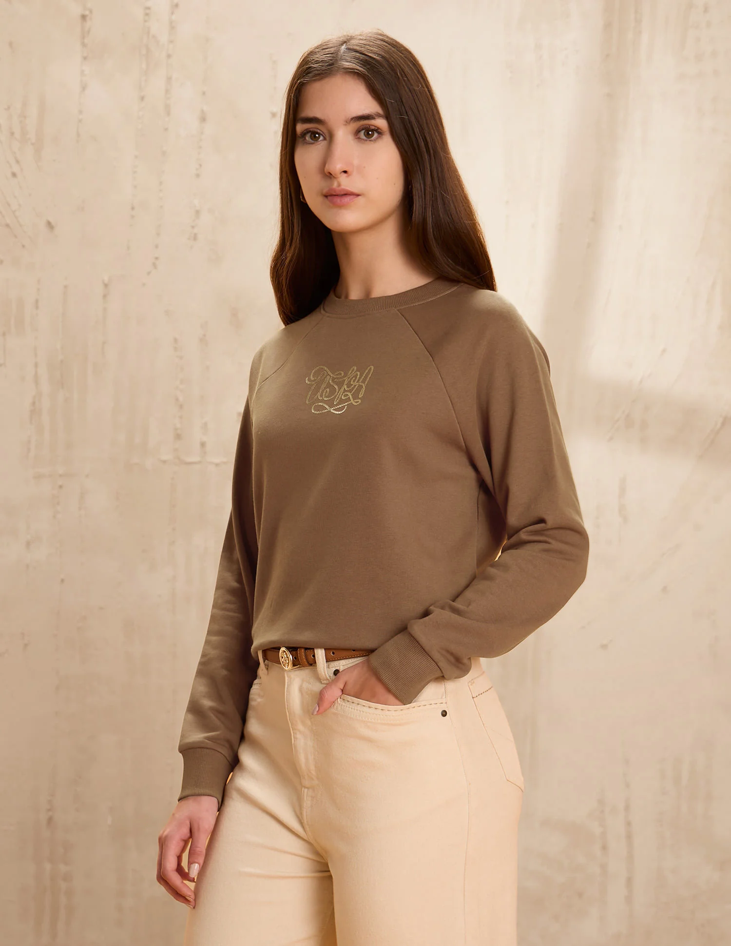 Raglan Fit Brand Printed Sweatshirt - Image 4