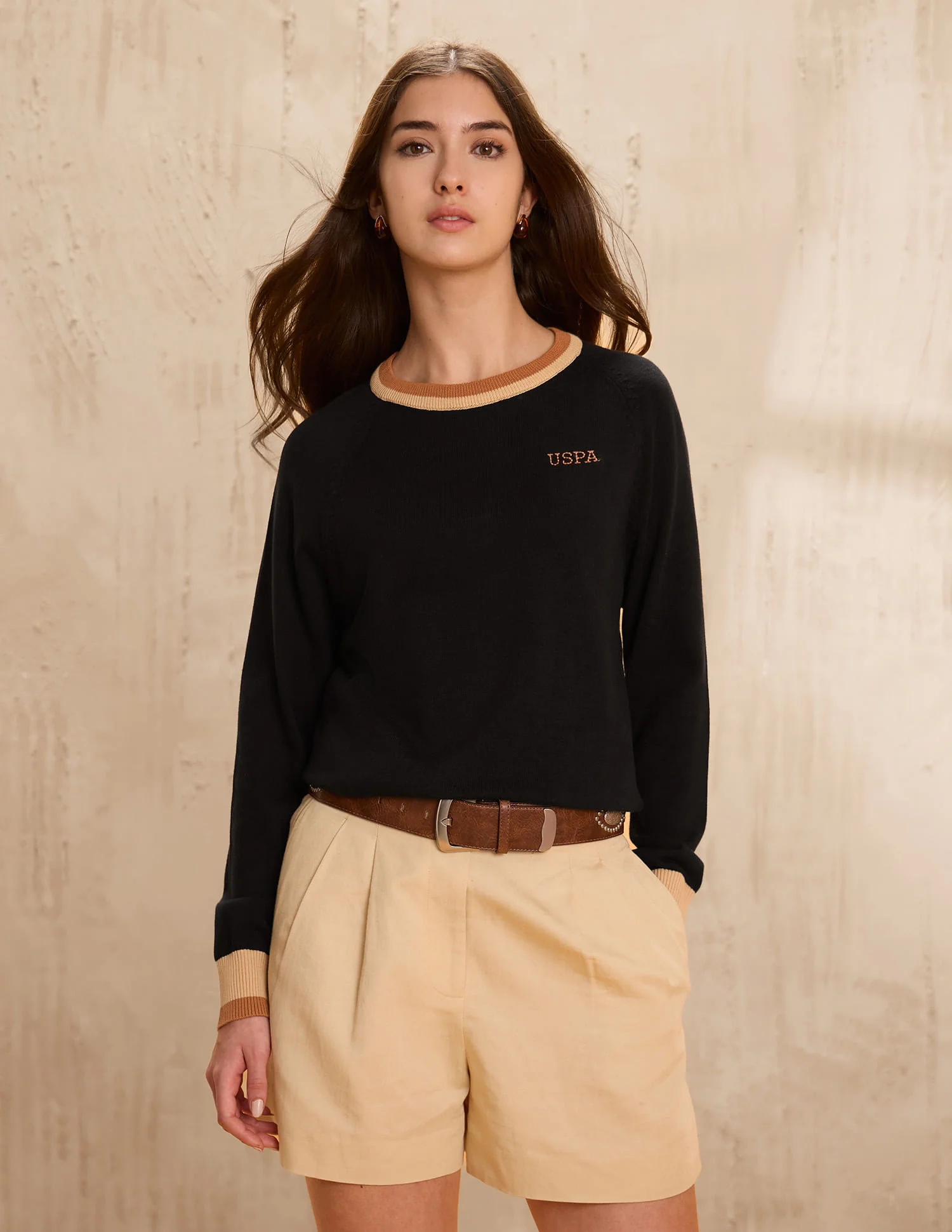 Raglan Fit Solid Sweater - Image 6
