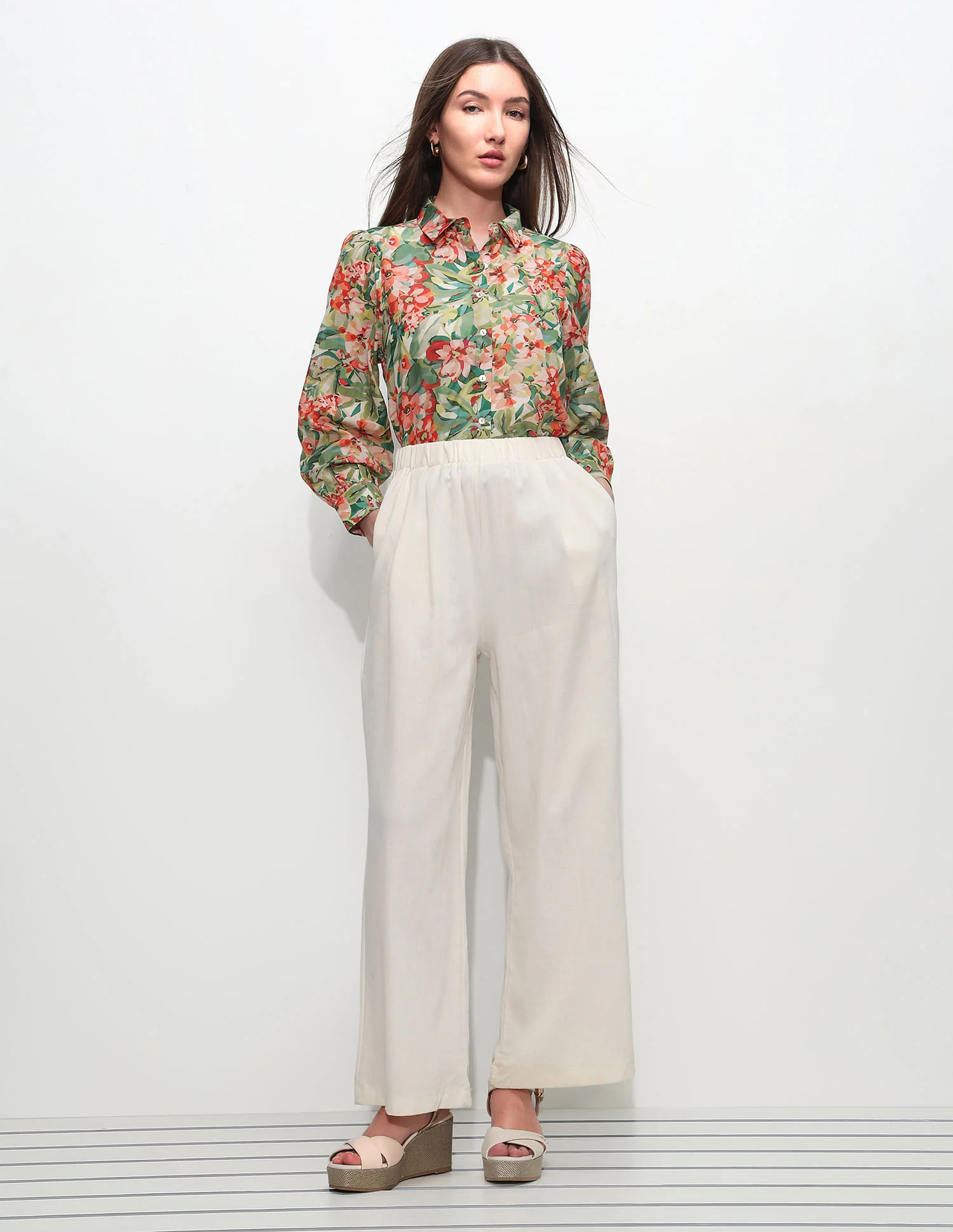 Regular Fit Abstract Printed Shirt - Image 3