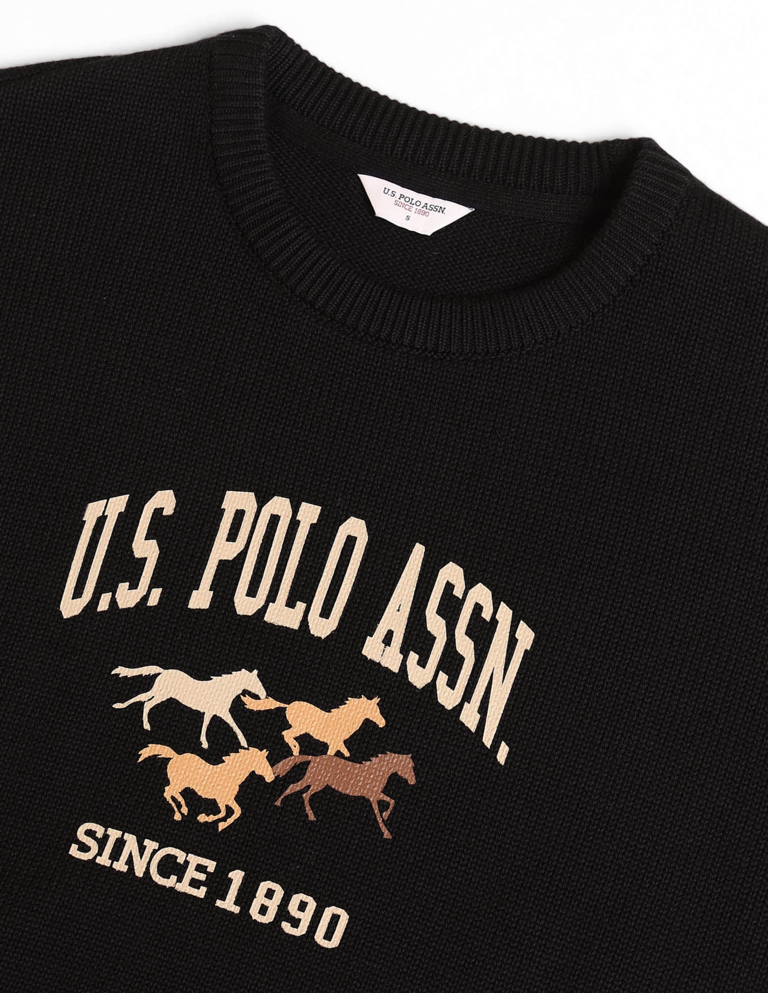 Regular Fit Brand Printed Sweater - Image 8