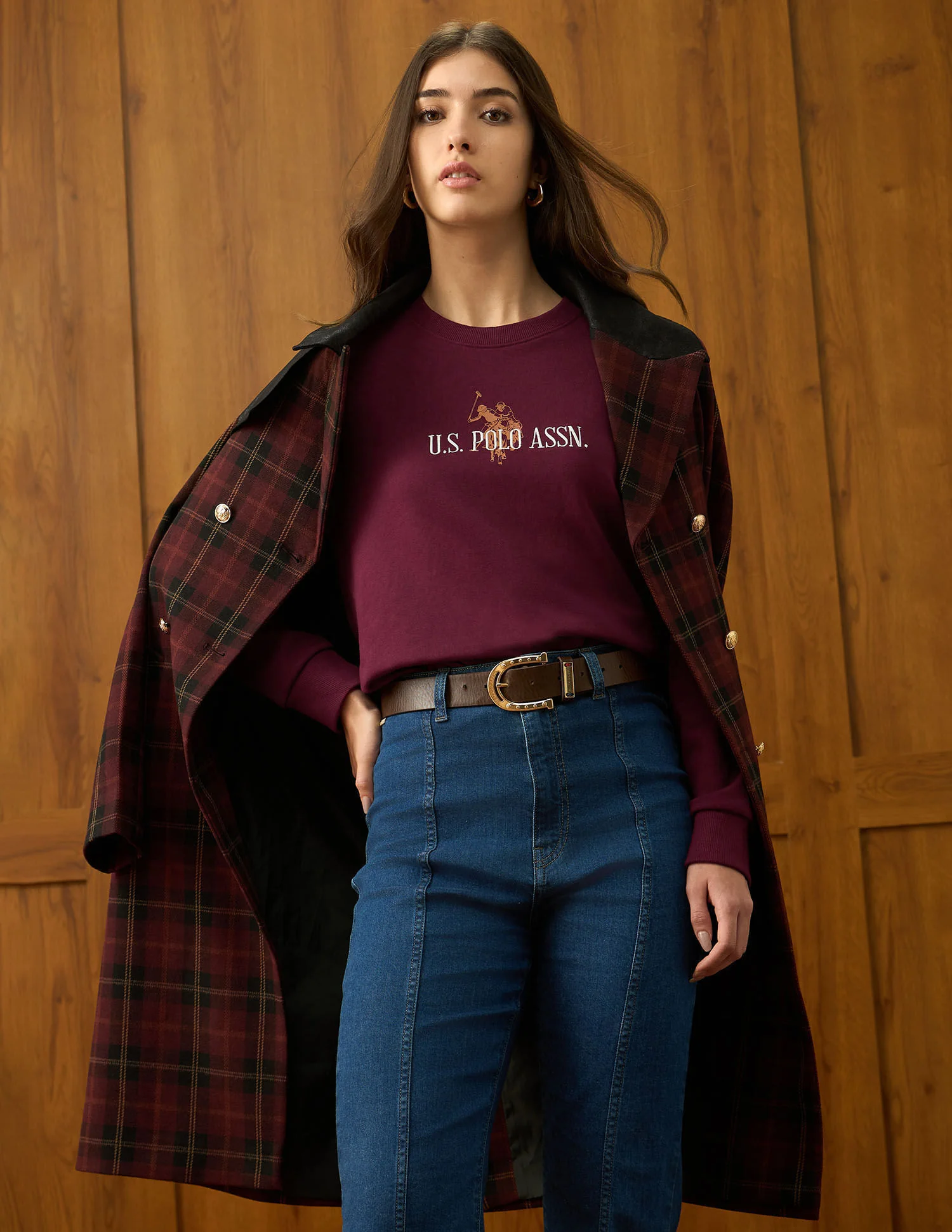Regular Fit Brand Printed Sweatshirt