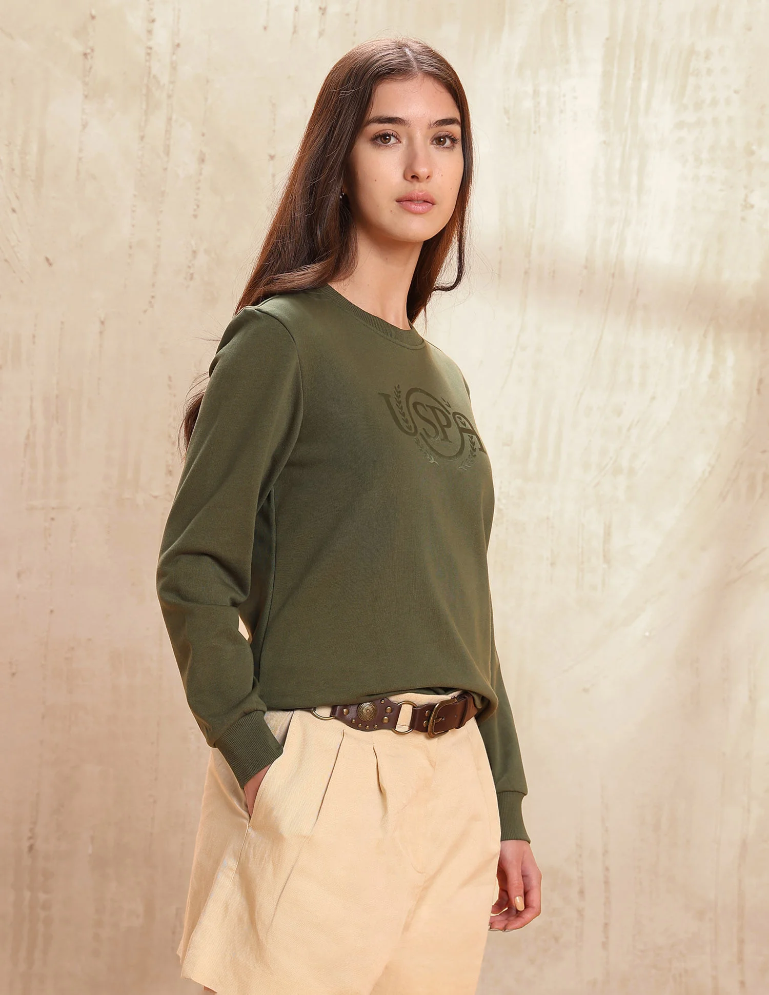 Regular Fit Brand Printed Sweatshirt - Image 4