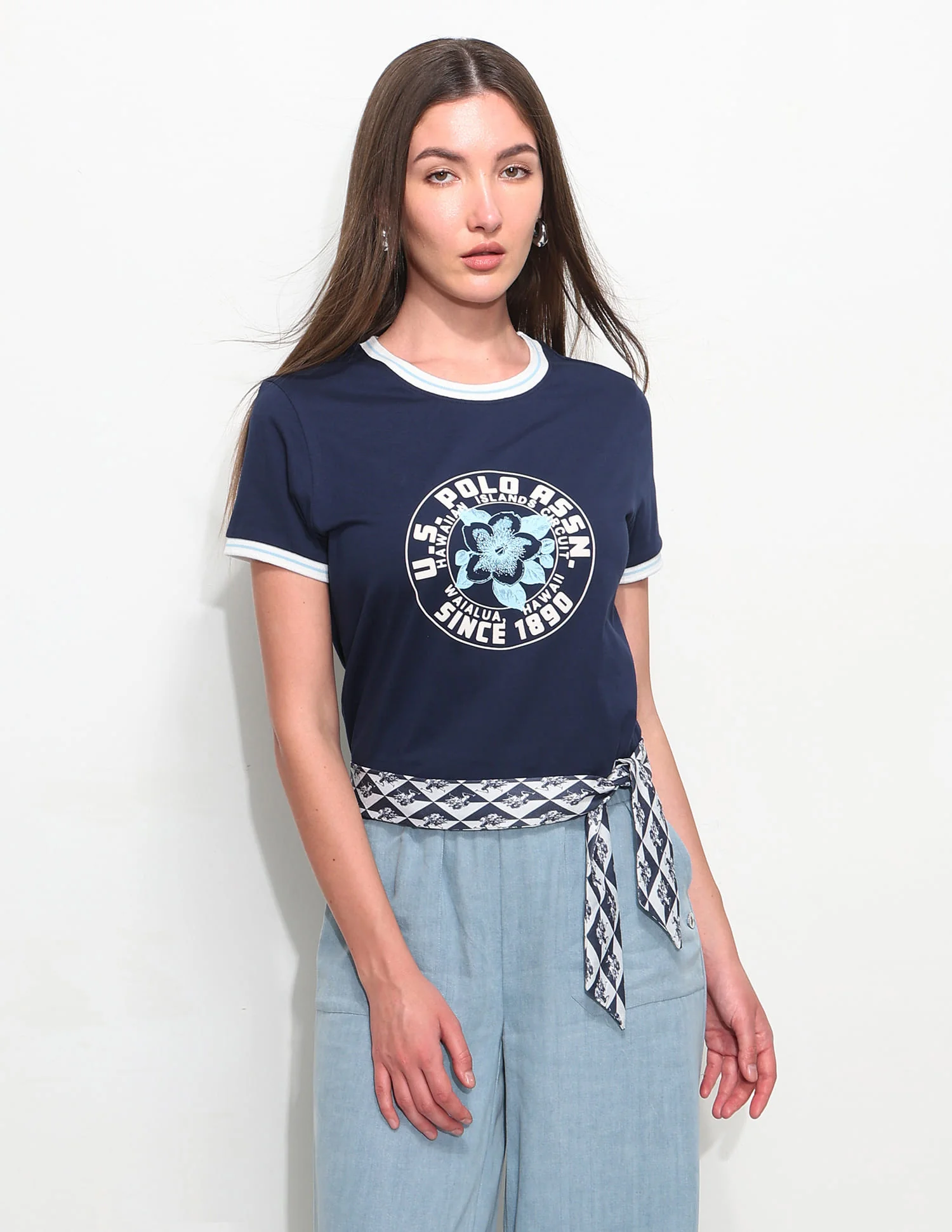 Regular Fit Brand Printed T-Shirt