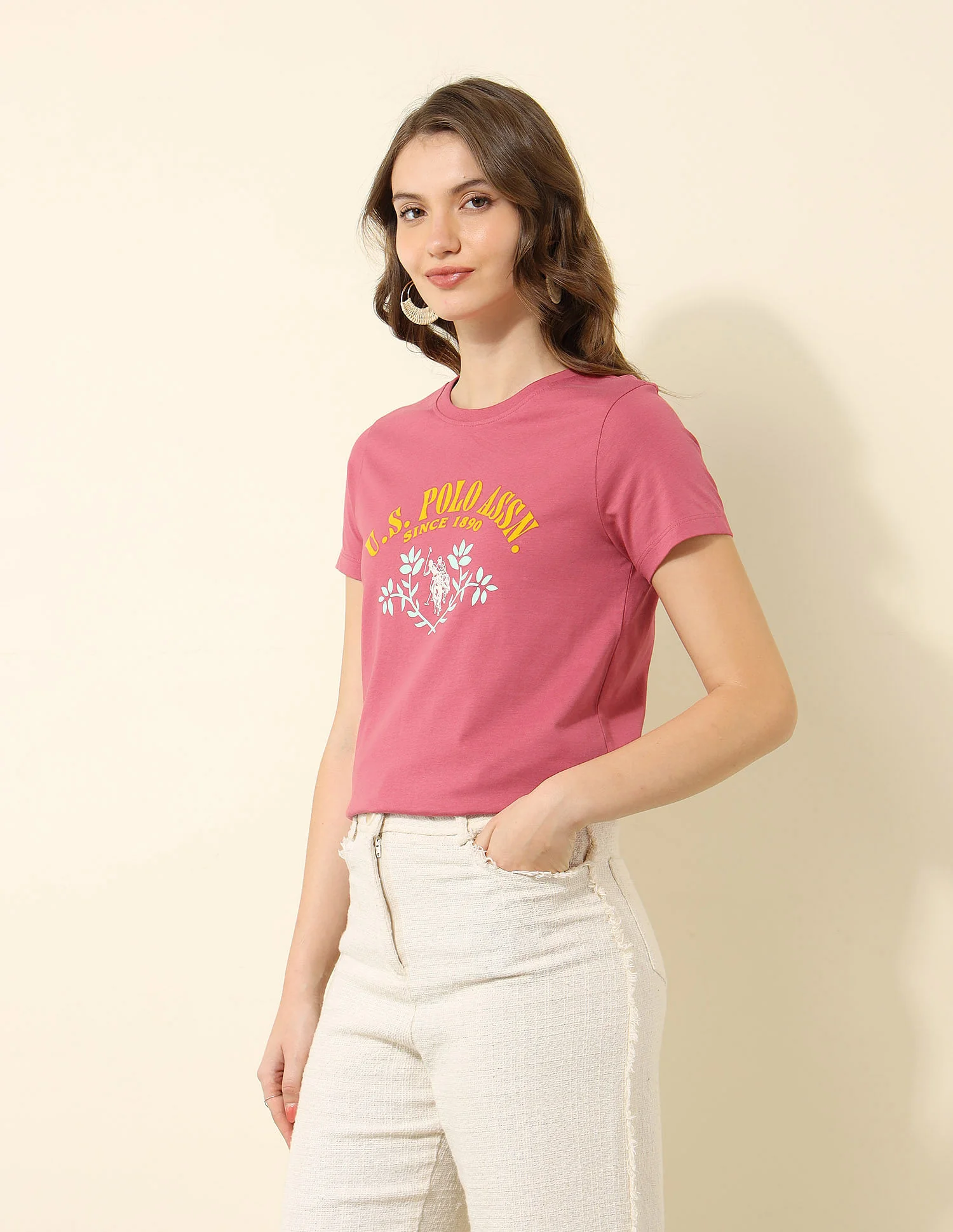 Regular Fit Brand Printed T-Shirt - Image 4